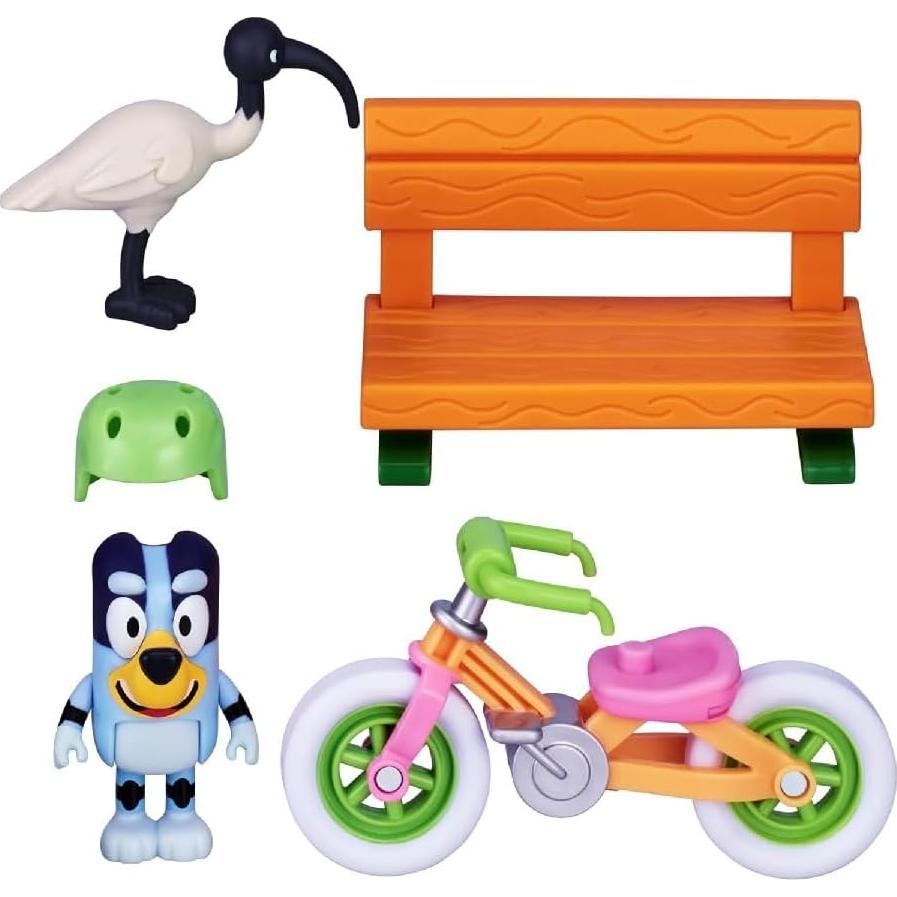 Bicicleta y Figura Bluey S6 - MOOSE TOYS - 6.35 cm