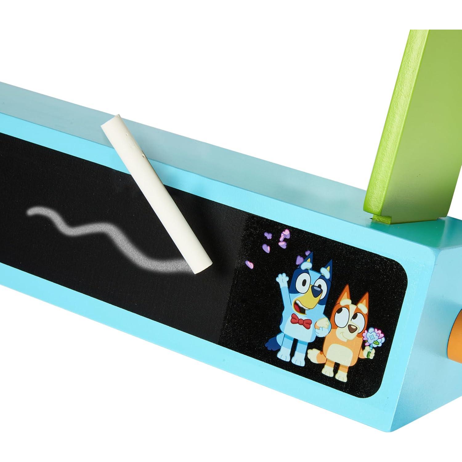 Teatro de Marionetas de Madera Bluey con 2 Marionetas - 81x43.9x50.9 cm