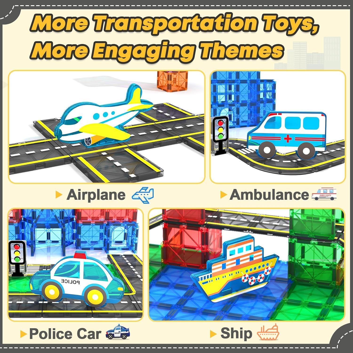 Juego de Azulejos Magnéticos de Carretera Soyee 32PCS