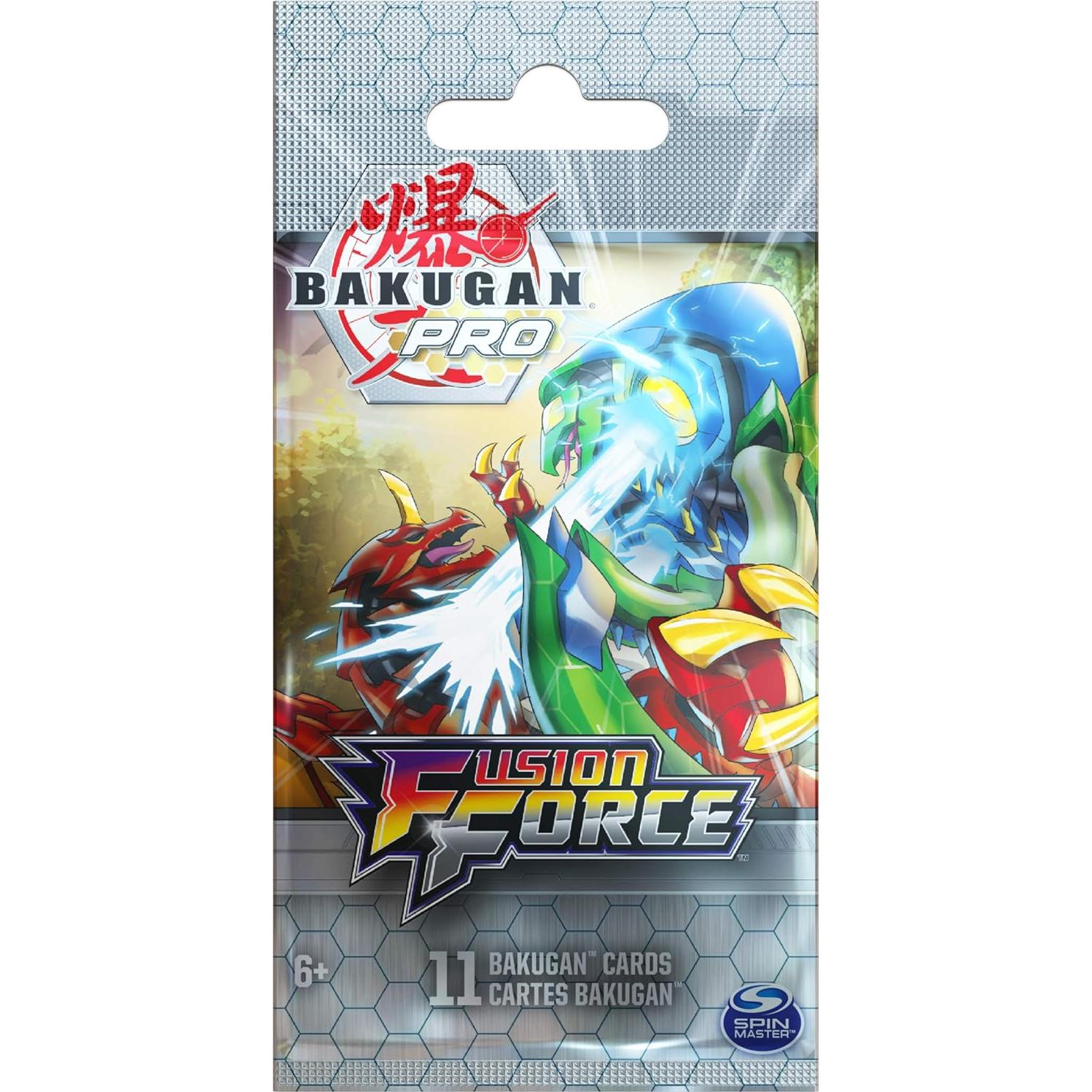 Paquete de Refuerzo Bakugan Pro con 11 Tarjetas Coleccionables