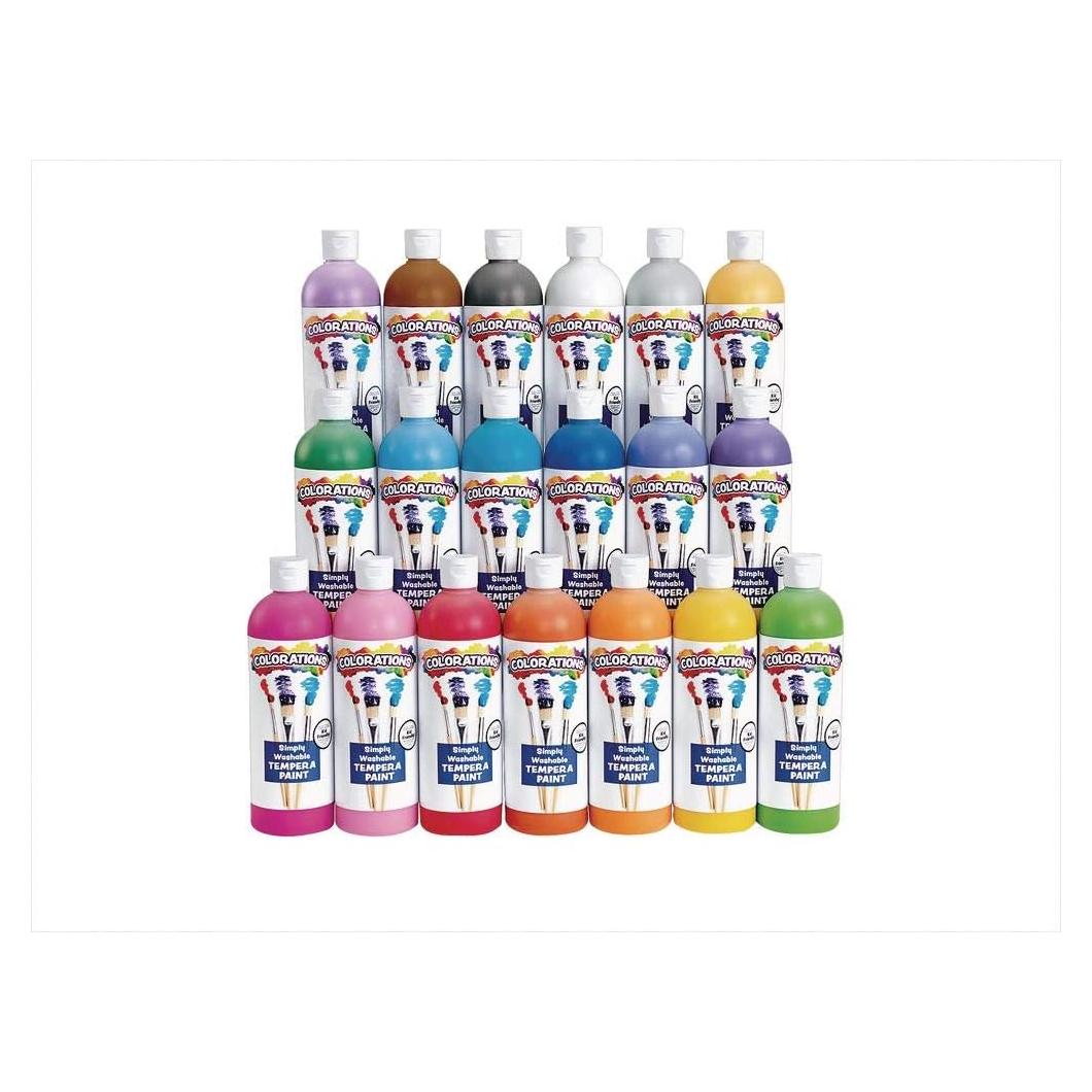 Pinturas Tempera Colorations 19 Colores 16 oz No Tóxicas