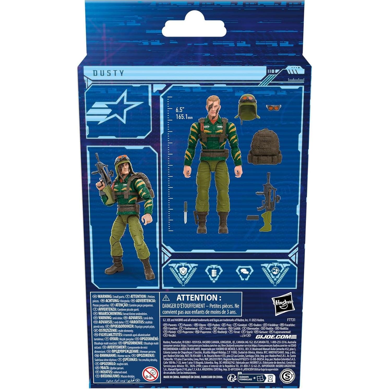 Figura Dusty Fuerza Tigre G.I. Joe 15.24 cm con Accesorios