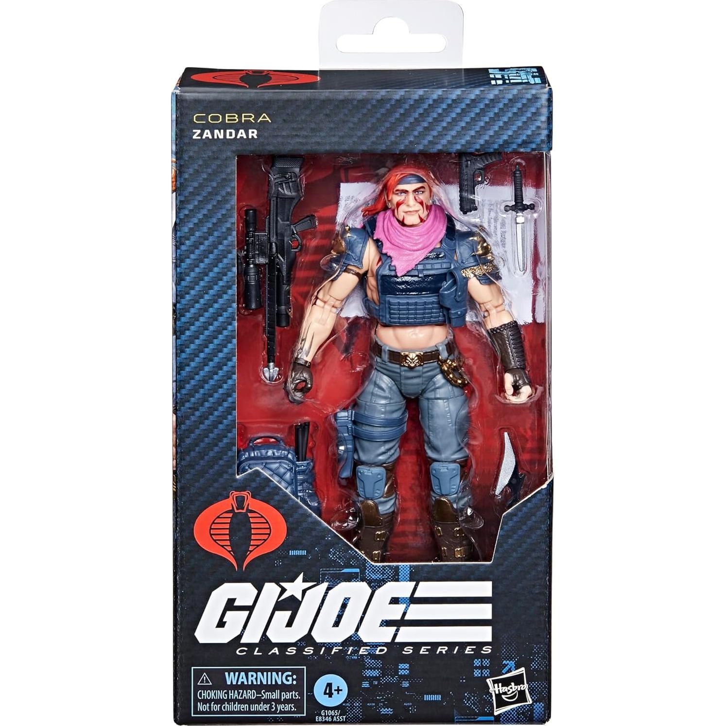 Figura de Acción G.I. Joe Clasificado Zandar 15.24 cm con Accesorios