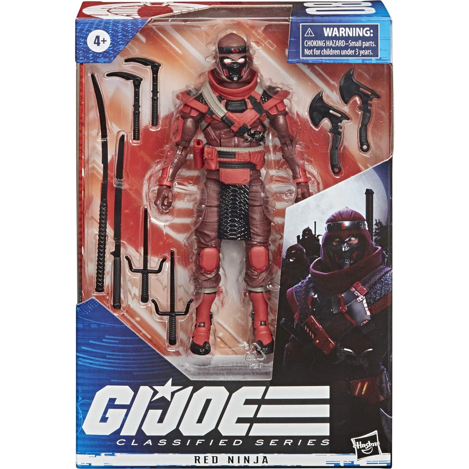Figura de Acción G.I. Joe Ninja Rojo Hasbro 15 cm Coleccionable