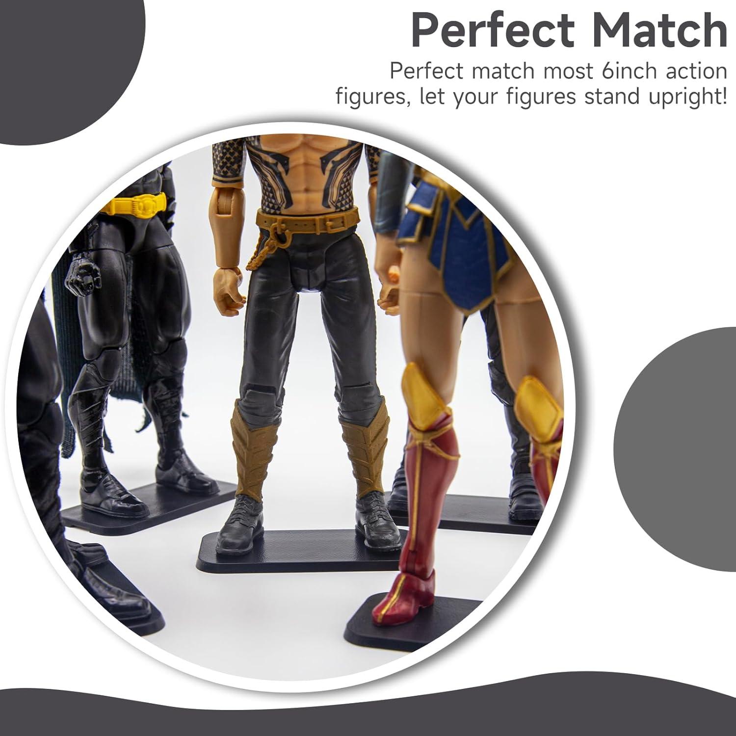 EBCO 50 Pcs Bases de Soporte Plástico 32mm para Figuras 15cm