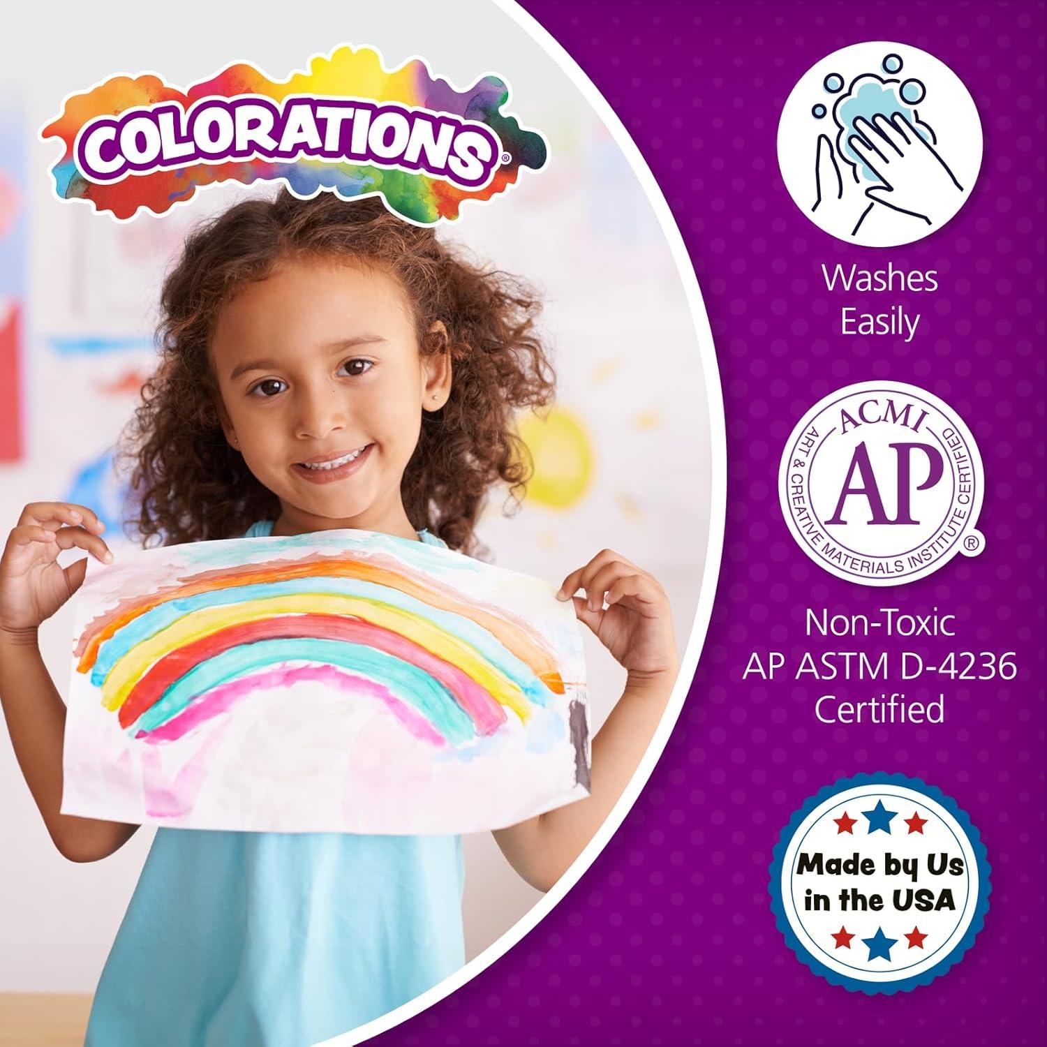 Pintura Tempera Lavable Coloraciones Set 11 Colores 473ml