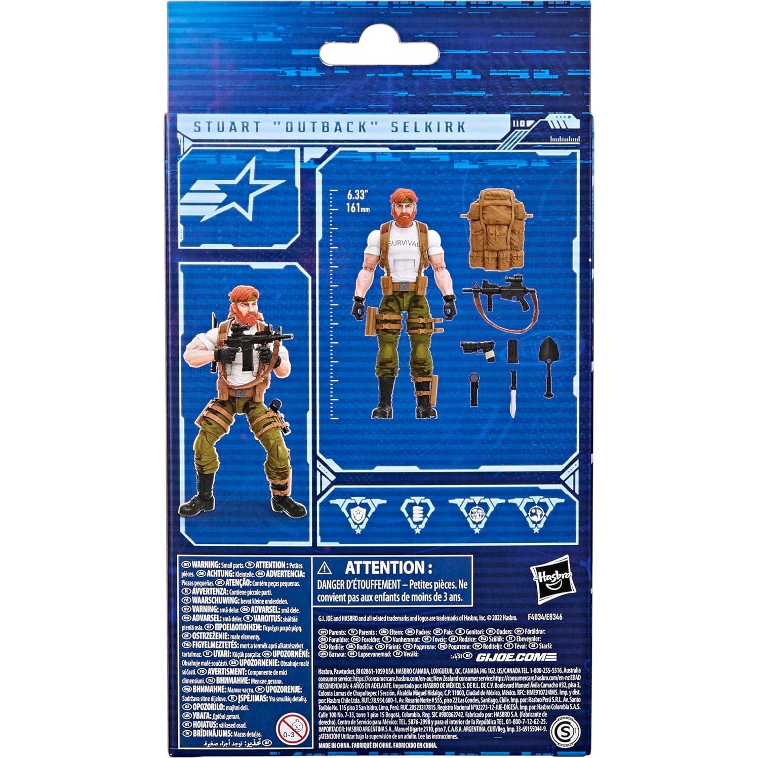 Figura de Acción G.I. Joe Stuart Outback Selkirk 15.24 cm