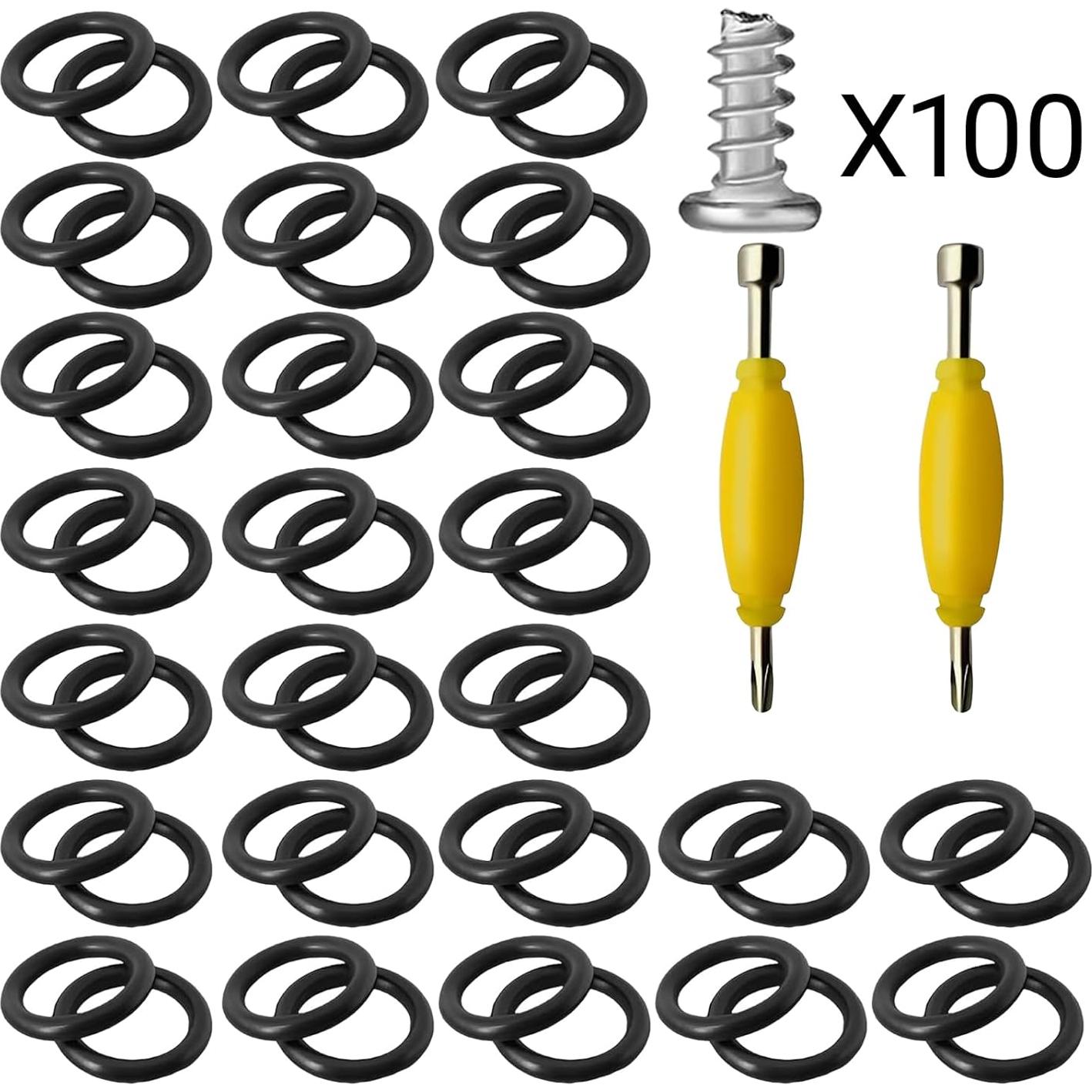 Kit de Reparación de Figuras de Acción GI Joe - 50 Anillos O + 100 Tornillos