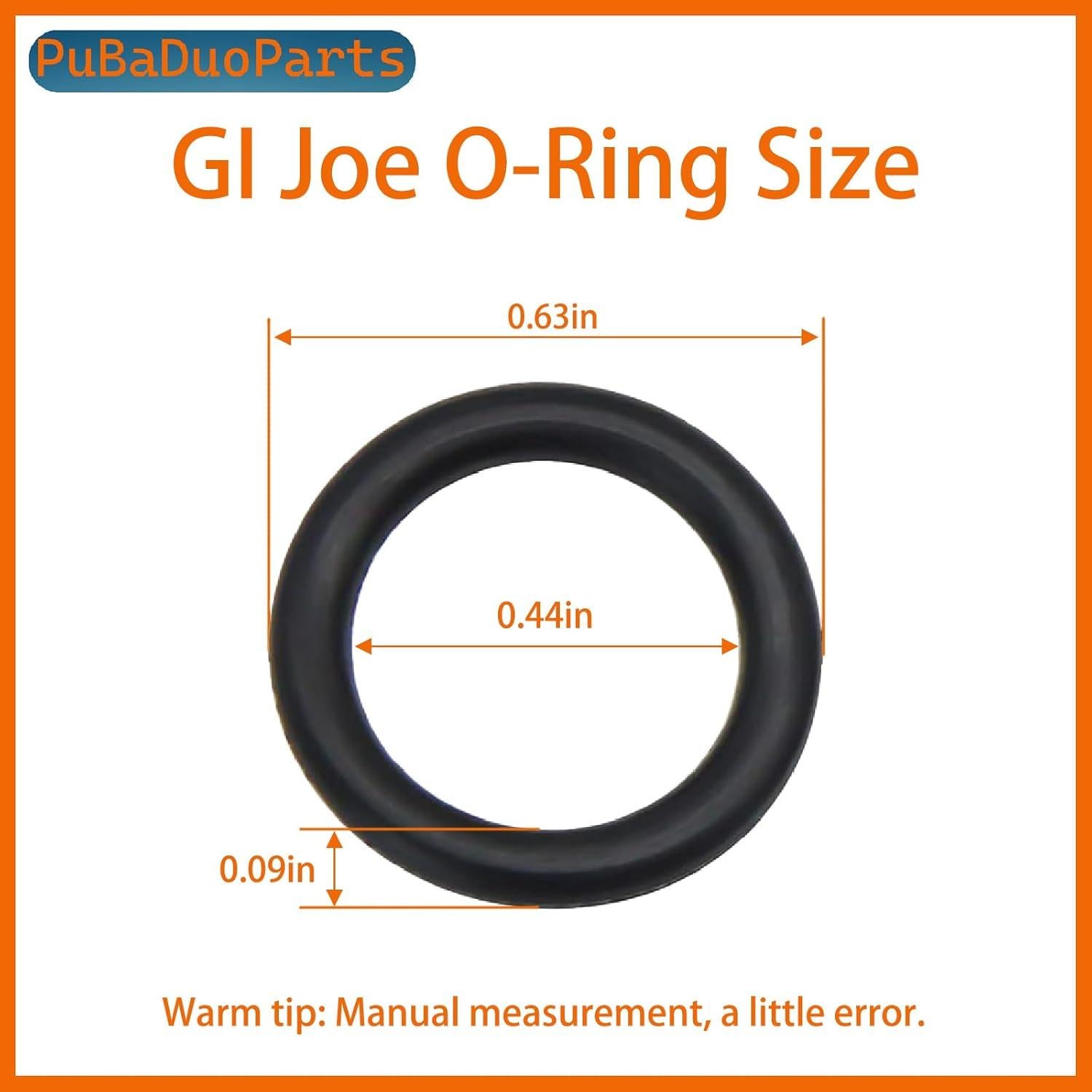 Kit de 50 O-Rings para Cinturones de Figuras de Acción GI Joe