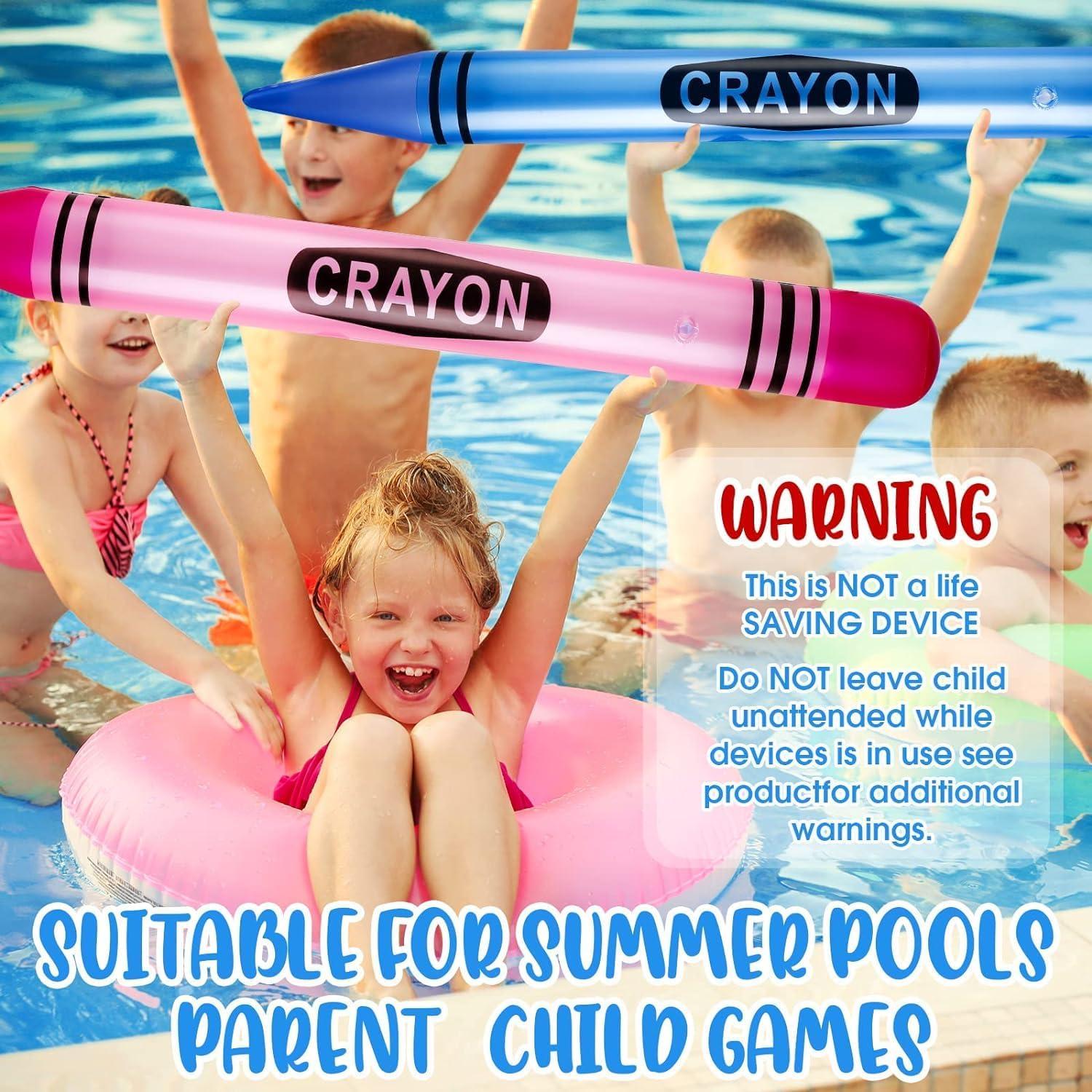 Raiten 3 Crayones Inflables Jumbo 104.9 cm Decoración Fiesta