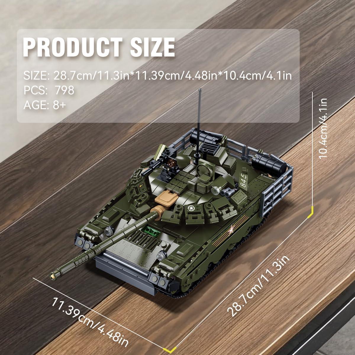 Bloque de Construcción Tanque T80 DAHONPA 790 Piezas