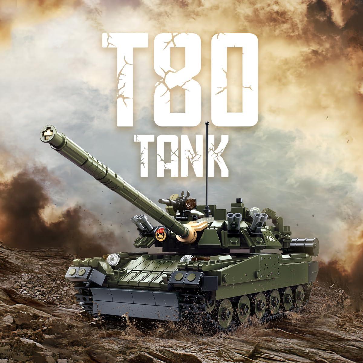 Bloque de Construcción Tanque T80 DAHONPA 790 Piezas