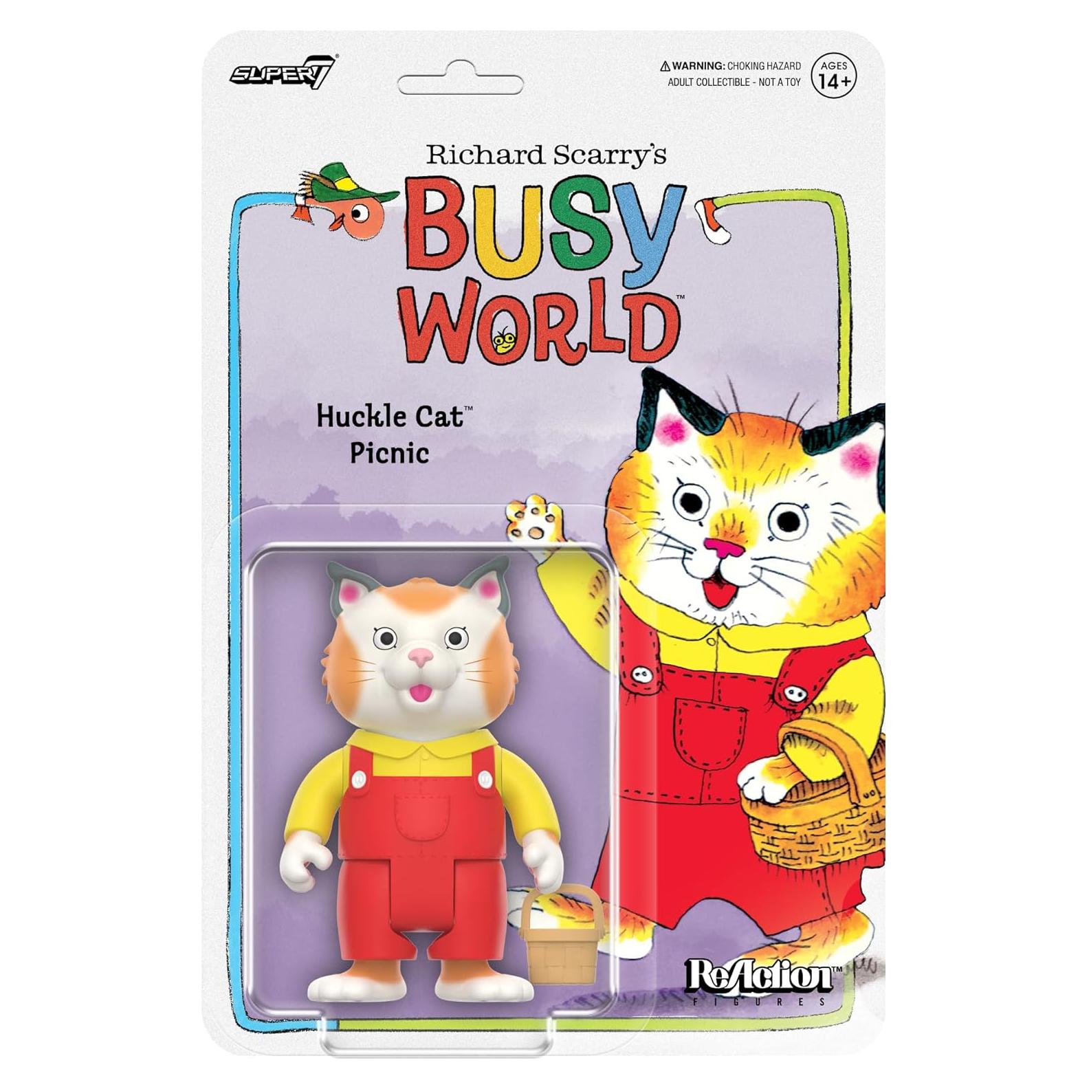 Figura de Acción Huckle Cat Super7 9.53 cm con Accesorio