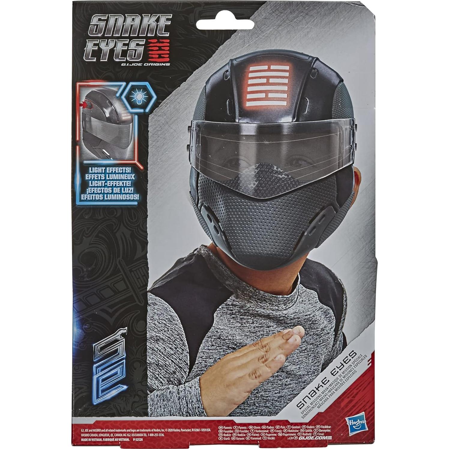 Máscara Electrónica de Snake Eyes G.I. Joe - Juguete Rol 5+