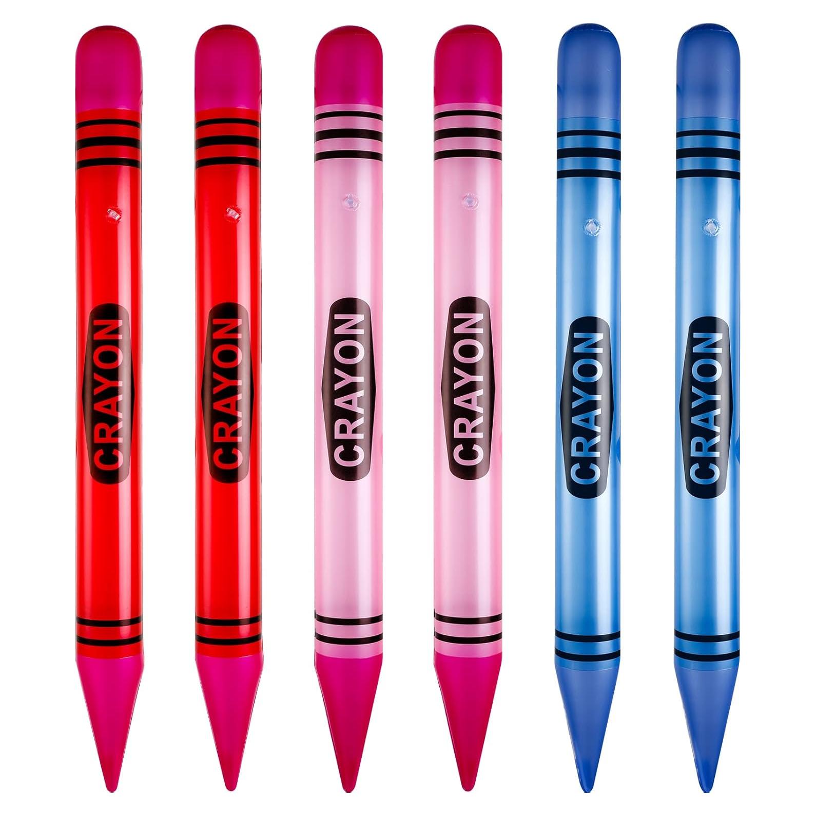Crayones Inflables Gigantes Raiten 6 Pcs 104.9 cm Fiesta