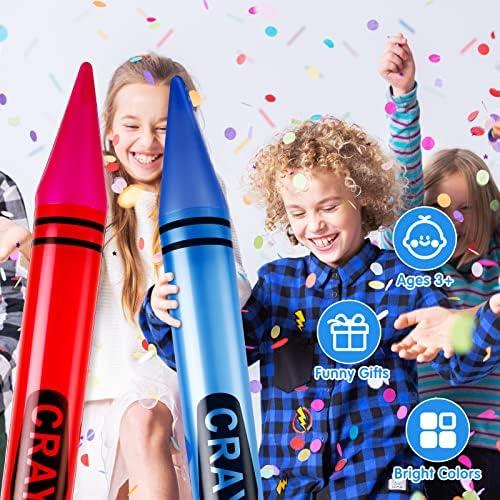 Crayones Inflables Gigantes Raiten 6 Pcs 104.9 cm Fiesta