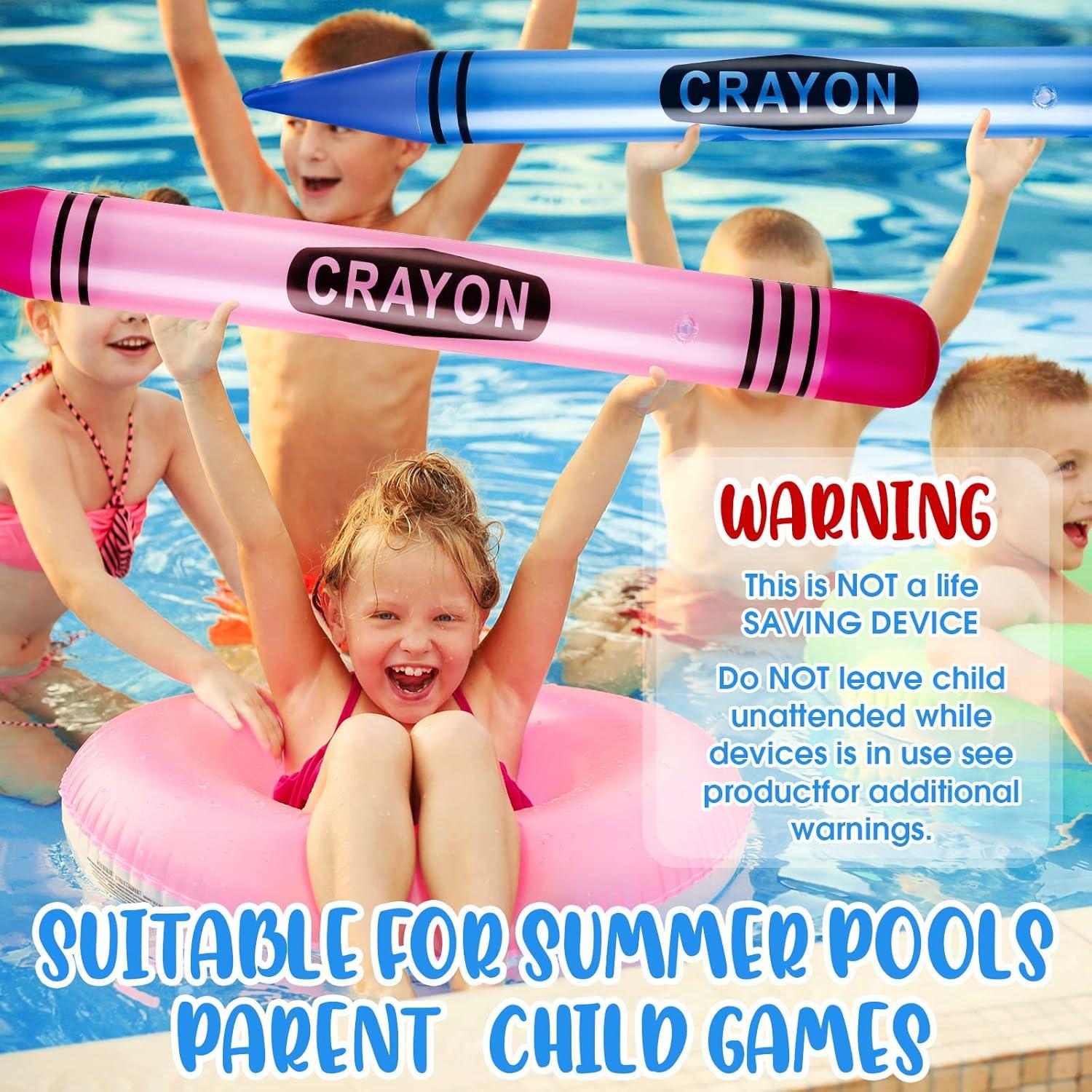 Crayones Inflables Gigantes Raiten 6 Pcs 104.9 cm Fiesta