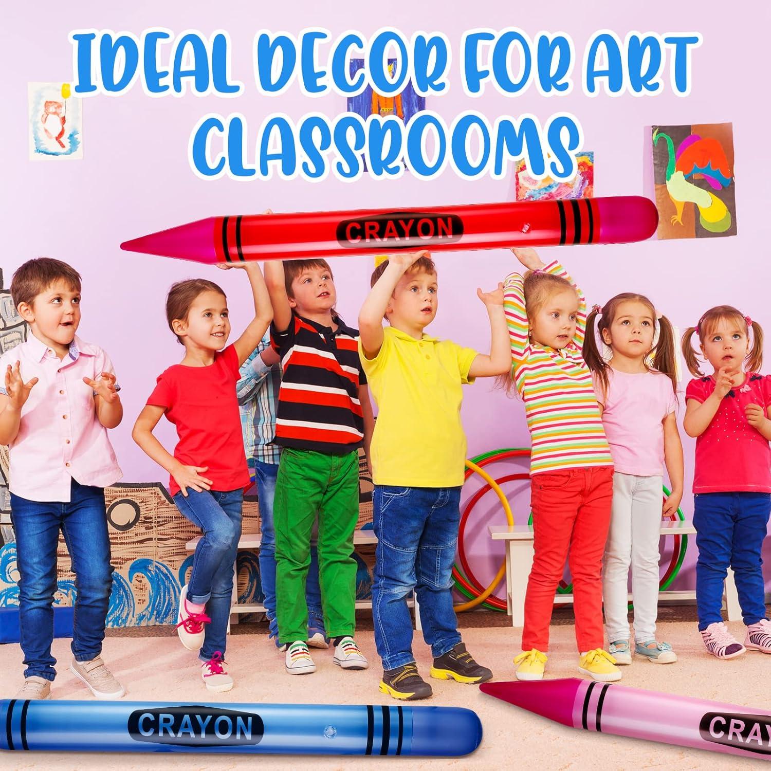 Raiten 12 Crayones Inflables Gigantes 104.9 cm Decoración