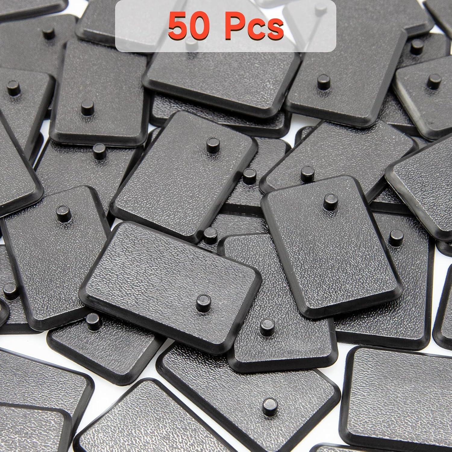 Base de Exhibición de Plástico Negro SIXPOINTS 50 Piezas para Figuras de 3.75"