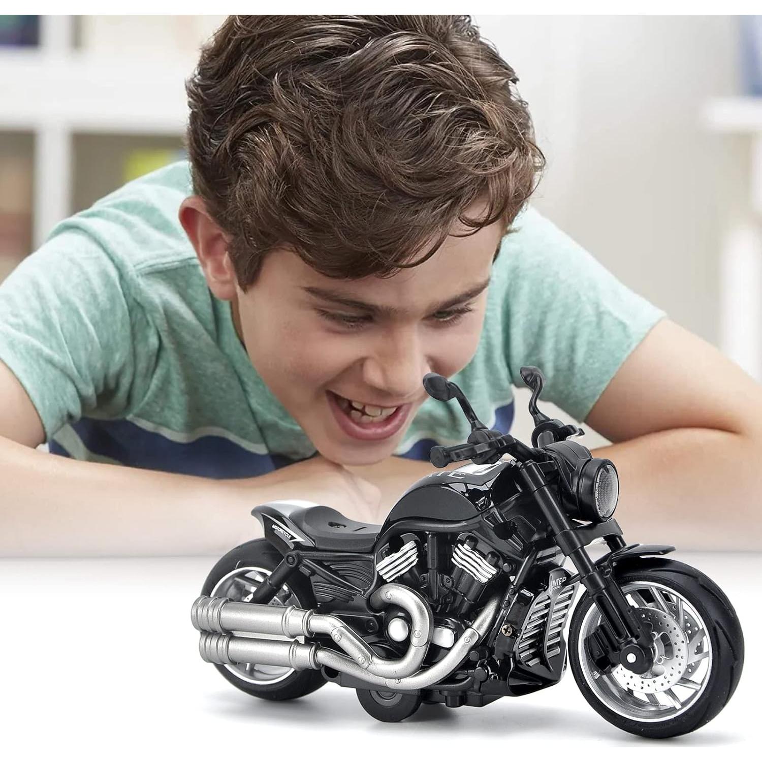 Motocicleta de Juguete CYYSFIVQZ 1:12 con Sonidos y Luces