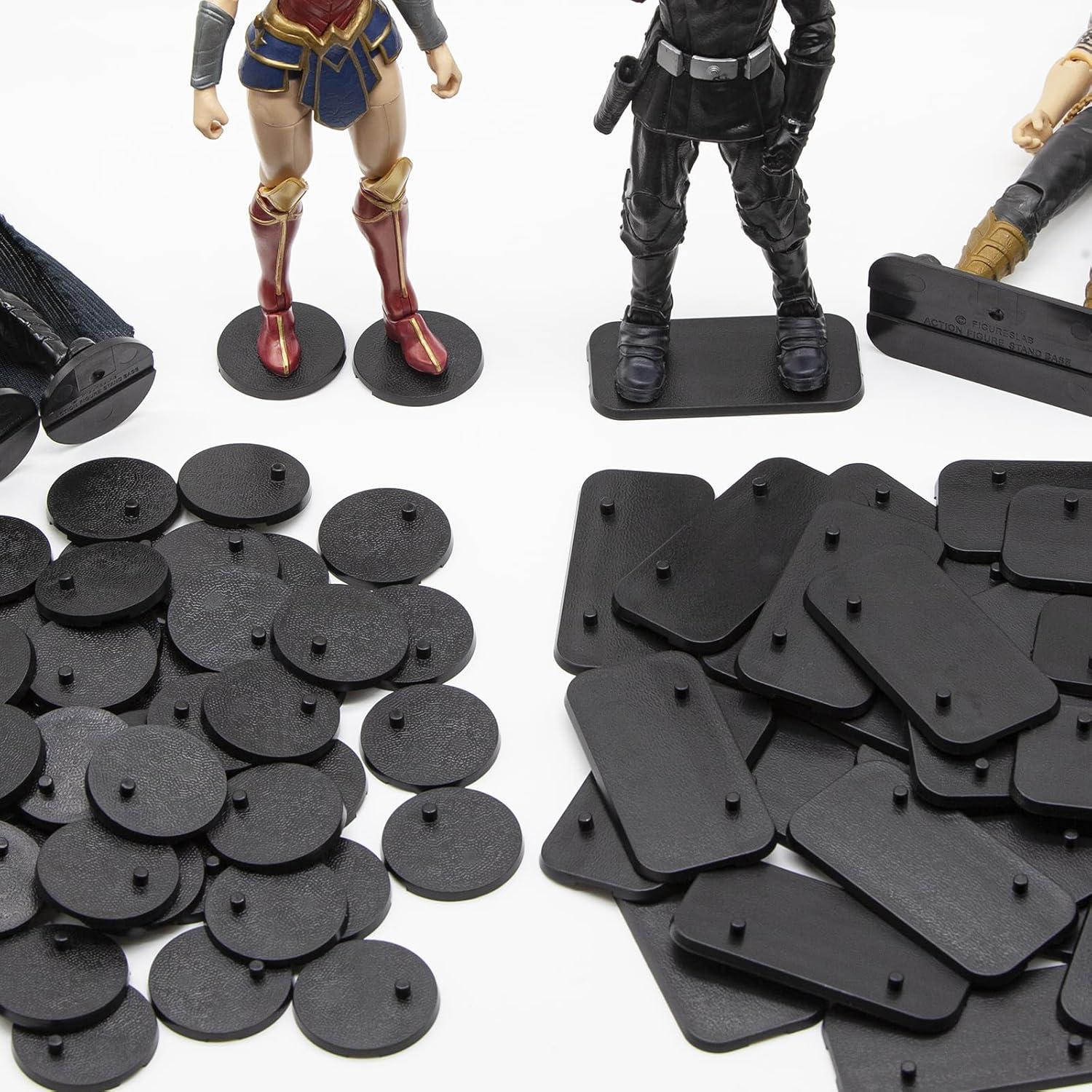 Soportes de Exhibición de Figuras 70 Piezas SIXPOINTS Negro