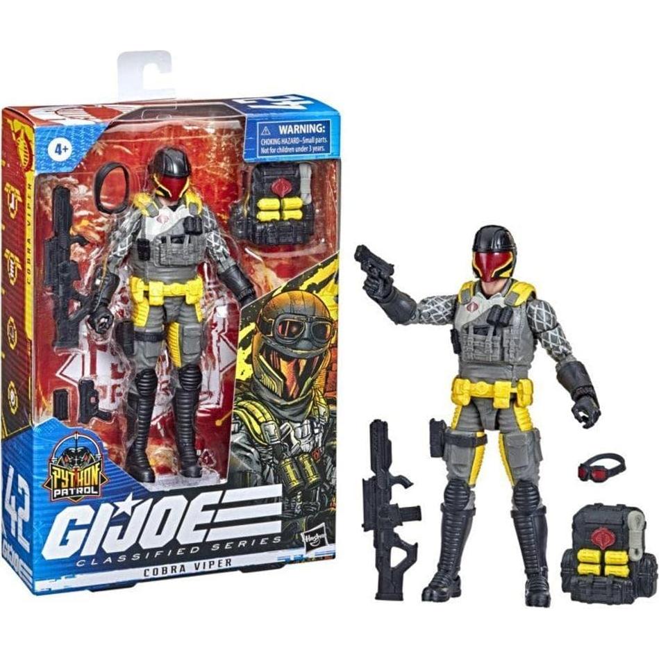Figura de Acción G.I. Joe Clasificada Snake Viper 15.24 cm Hasbro