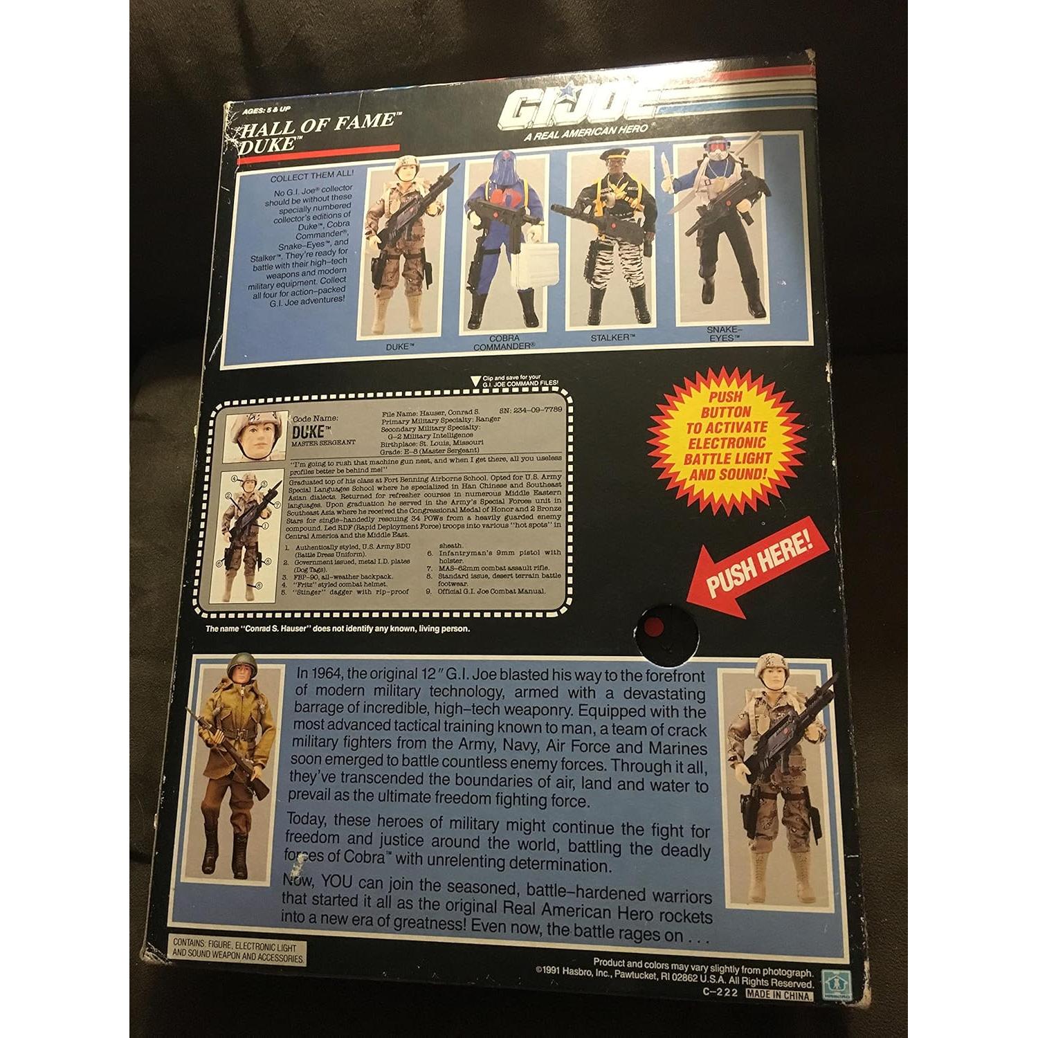 Figura de Acción GI Joe Duke 30.48 cm Hasbro Edición Coleccionista