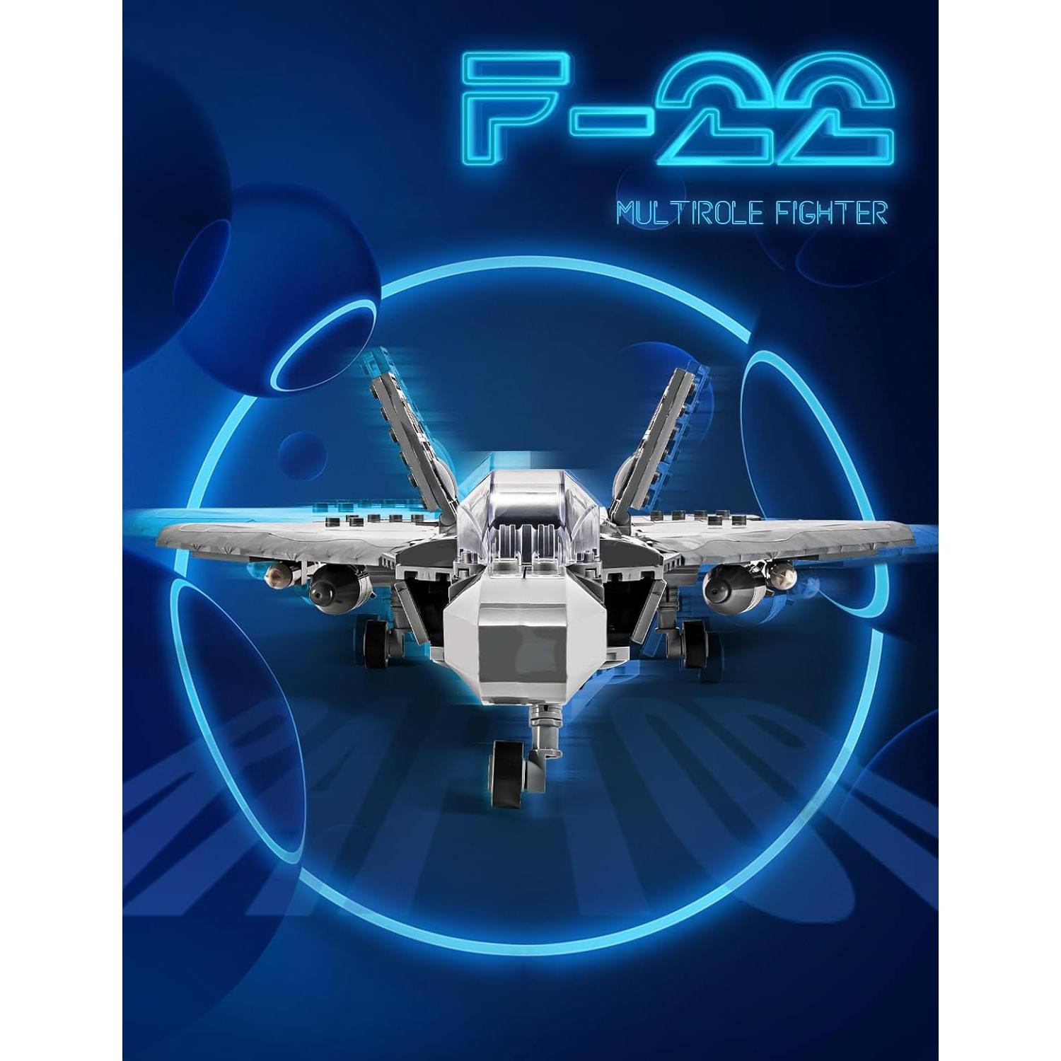 Set de Bloques de Construcción SEMKY F-22 Raptor 626 Piezas