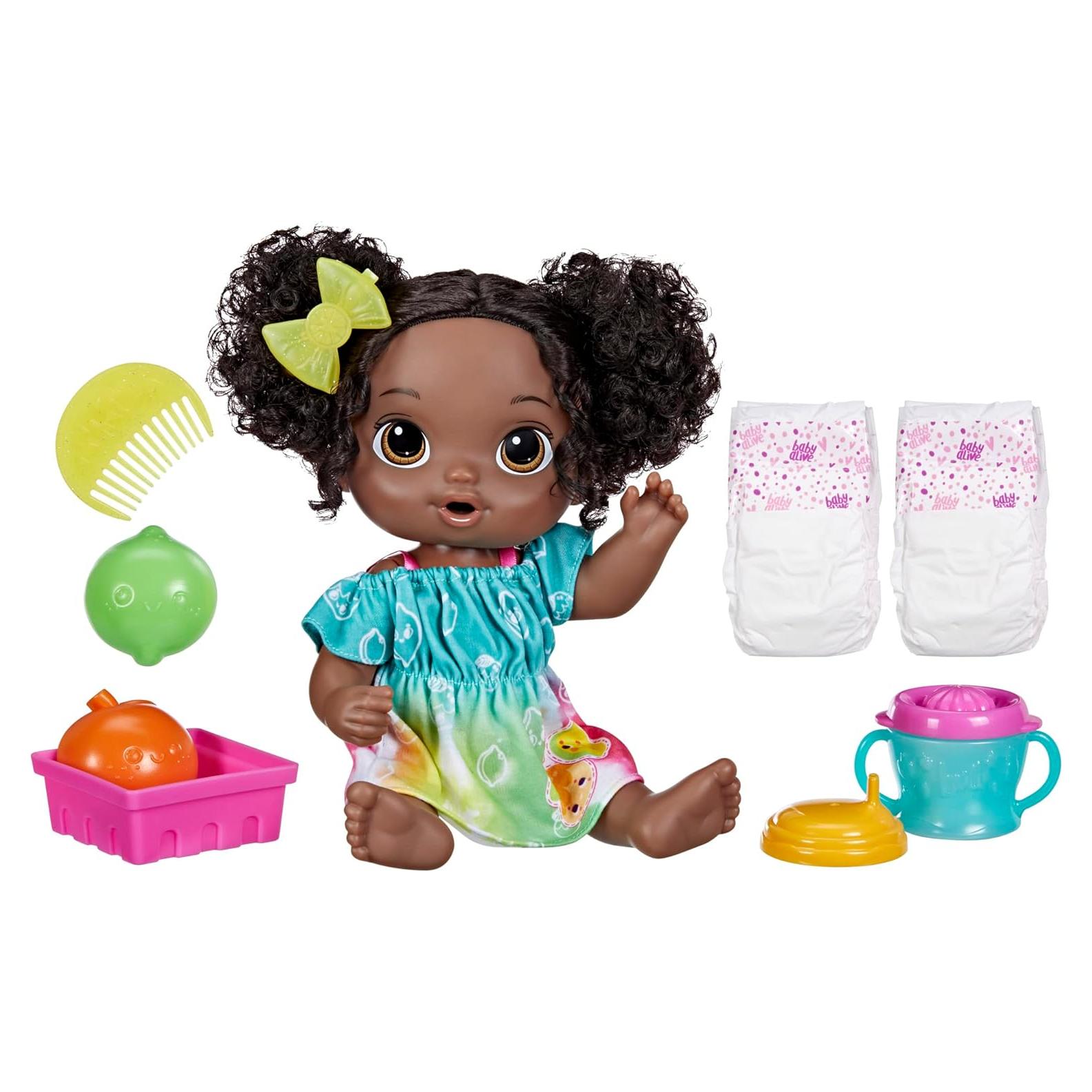 Muñeca Baby Alive Fruity Sips 30.48 cm con Exprimidor y Accesorios