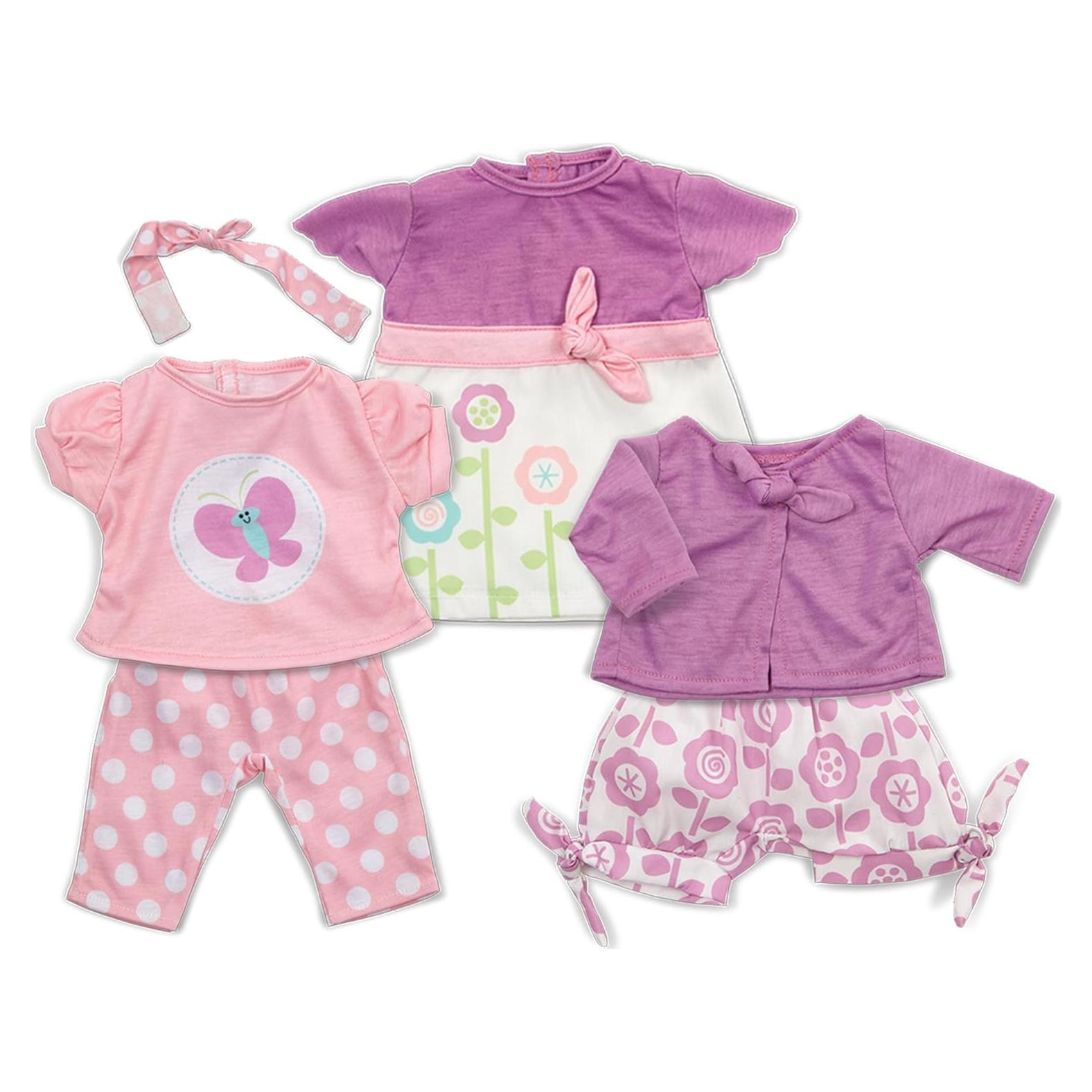 Conjunto de Ropa para Muñecas Melissa & Doug 6 Piezas 30-45 cm