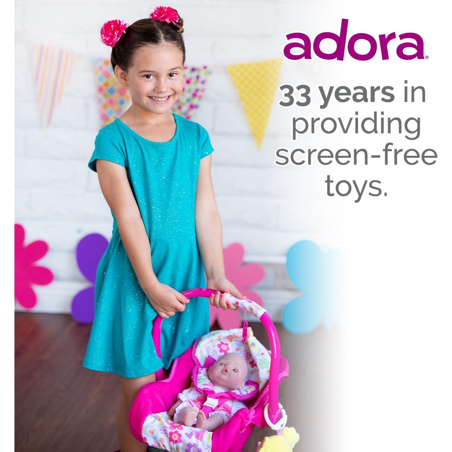 Asiento de Coche para Muñecas Adora Poder Floral - 50.8 cm