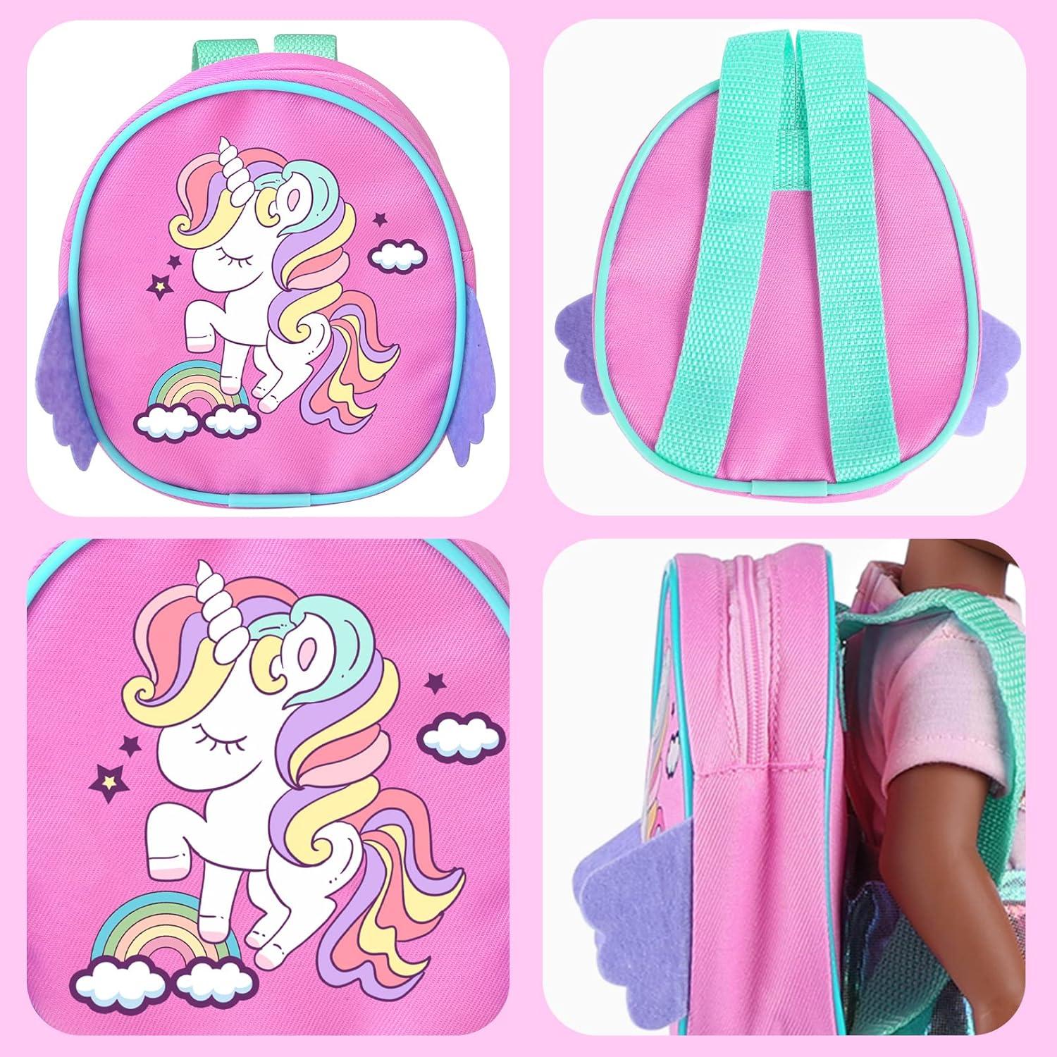 Muñeca Africana de Silicona 36.8 cm con Accesorios Unicornio