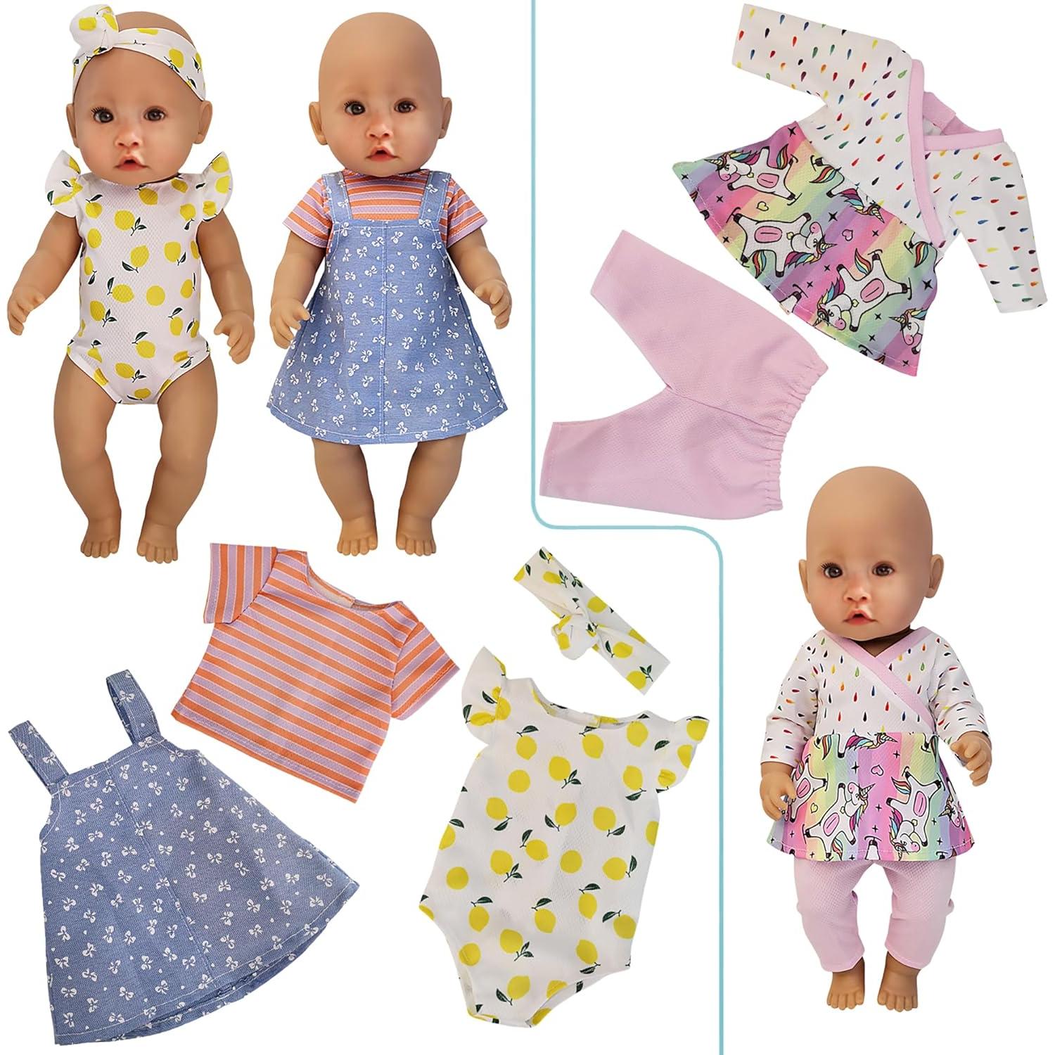 10 Conjuntos de Ropa para Muñecas 35-40 cm Windolls