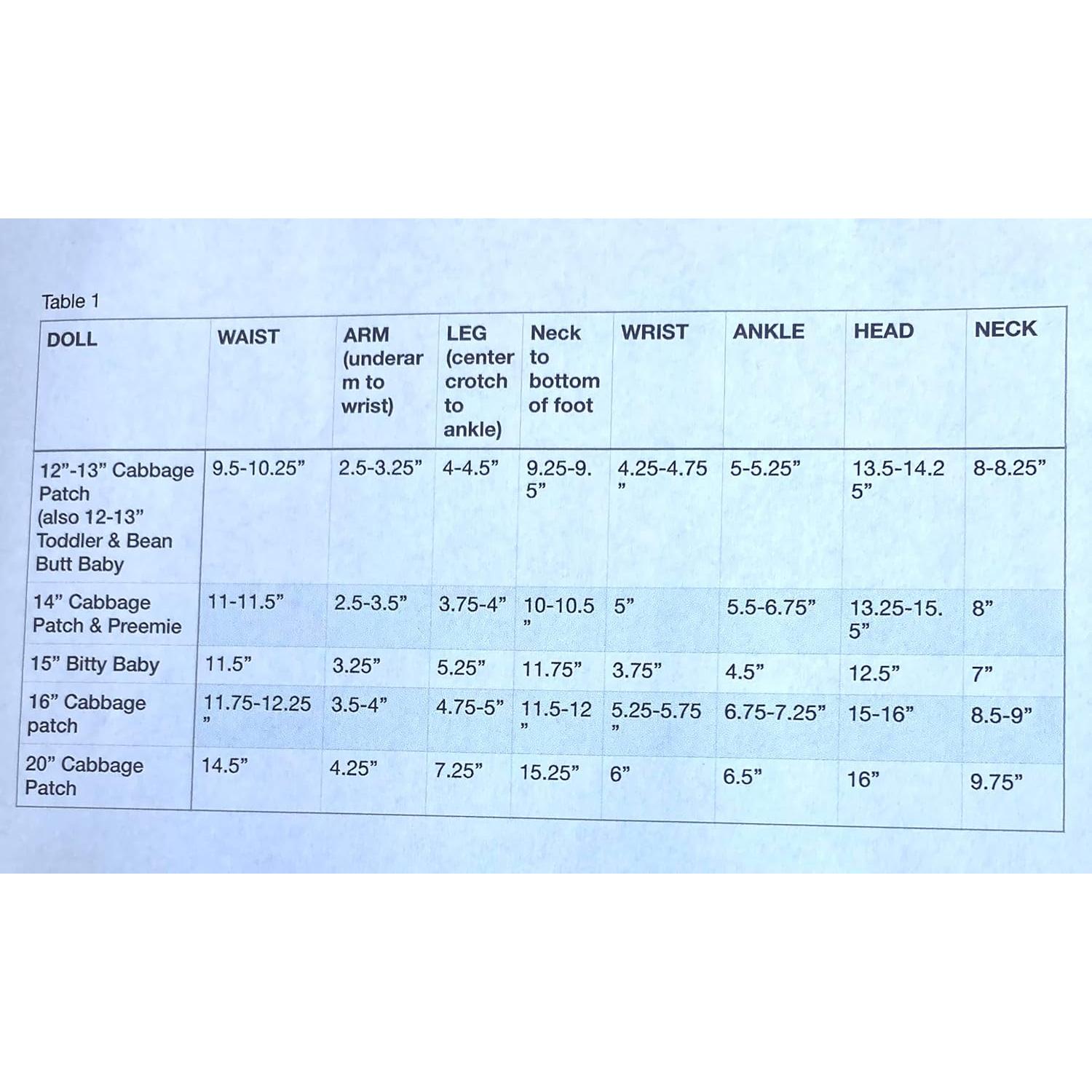 Pantalones de Terciopelo Negro para Muñecas Cabbage Patch 30 cm