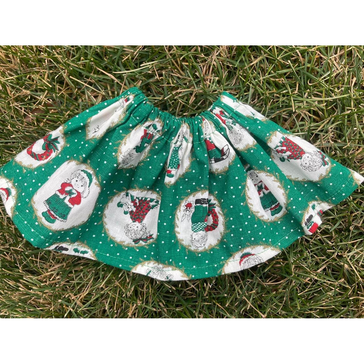 Falda de Impresión Verde para Muñecas Cabbage Patch 40.64 cm