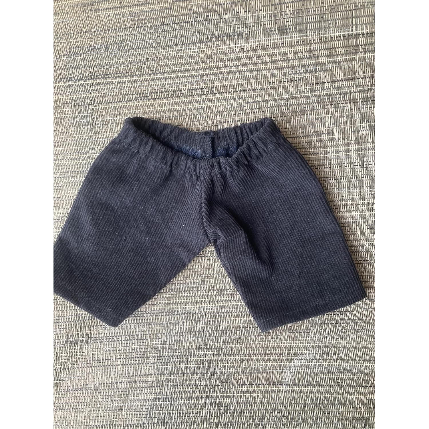 Pantalones de Pana Negros para Muñecas Cabbage Patch 30-33 cm