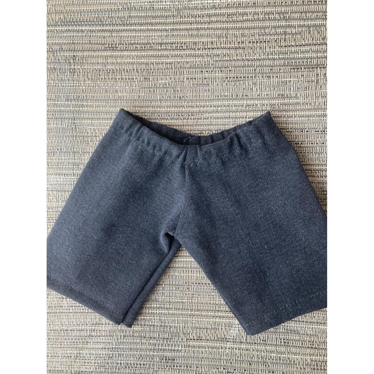 Jeans de mezclilla negros para muñecas Cabbage Patch 30-33 cm