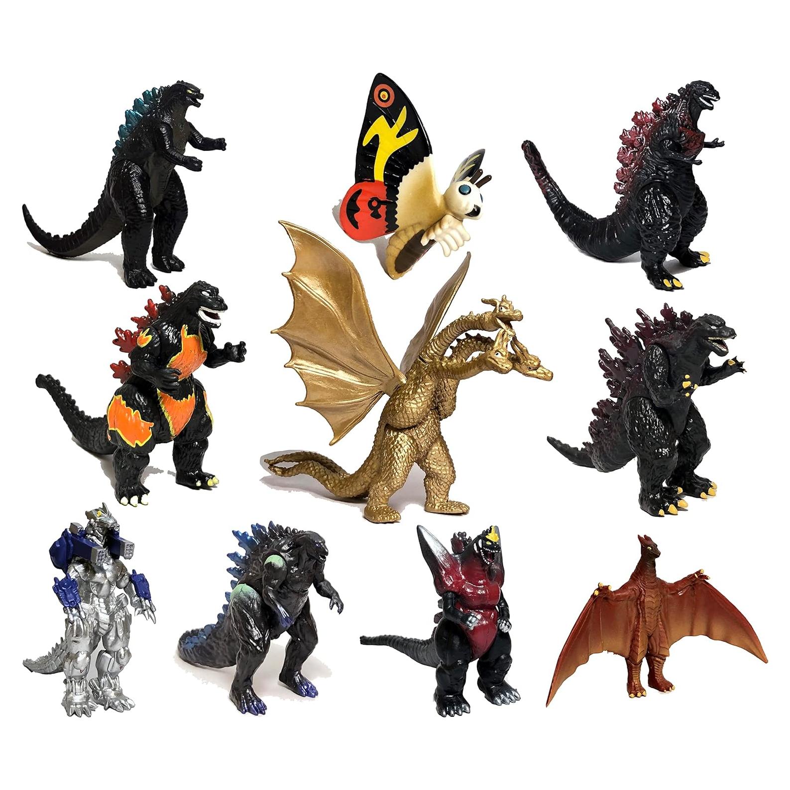 Conjunto de 10 Figuras de Godzilla TwCare - Juguetes de Acción