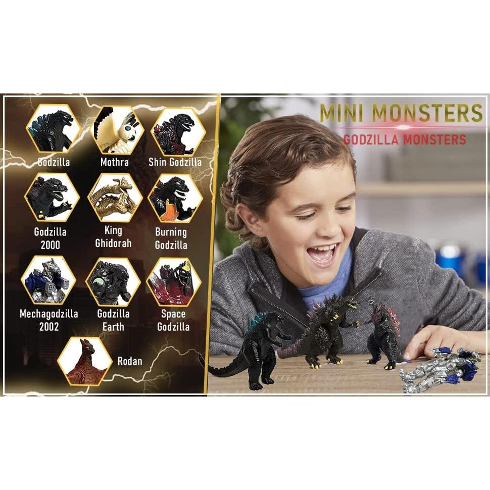 Conjunto de 10 Figuras de Godzilla TwCare - Juguetes de Acción