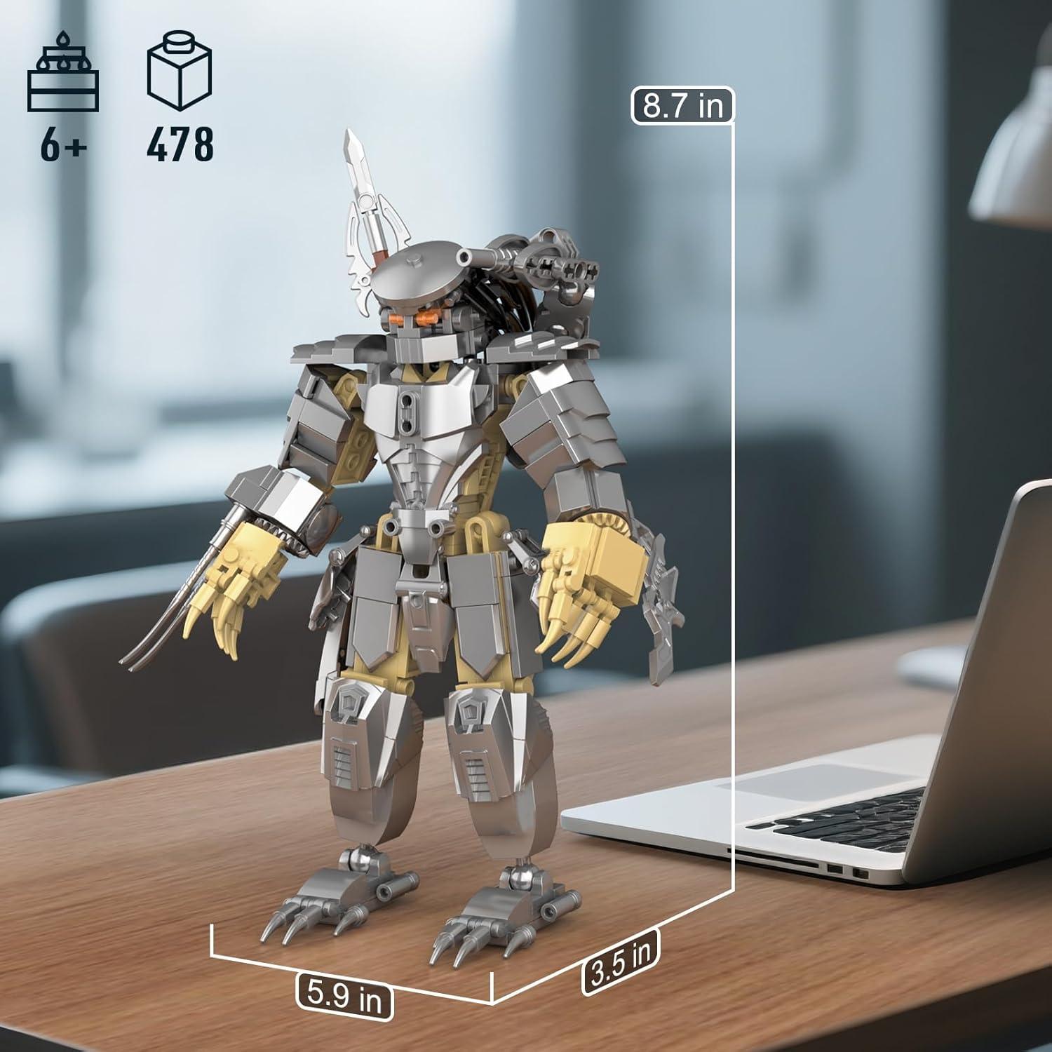 Conjunto de Construcción Guerrero Xenomorfo Mech 478 Piezas