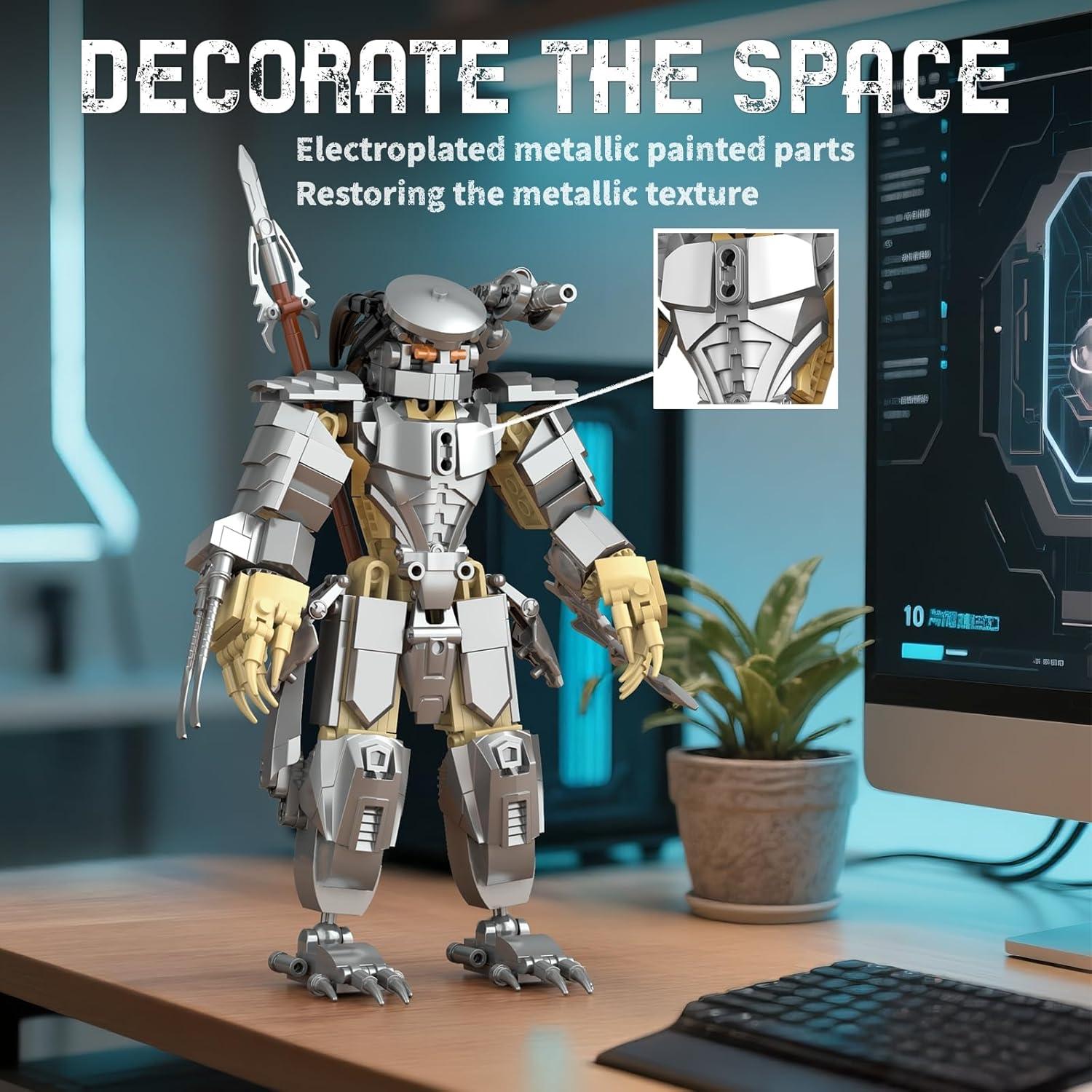 Conjunto de Construcción Guerrero Xenomorfo Mech 478 Piezas