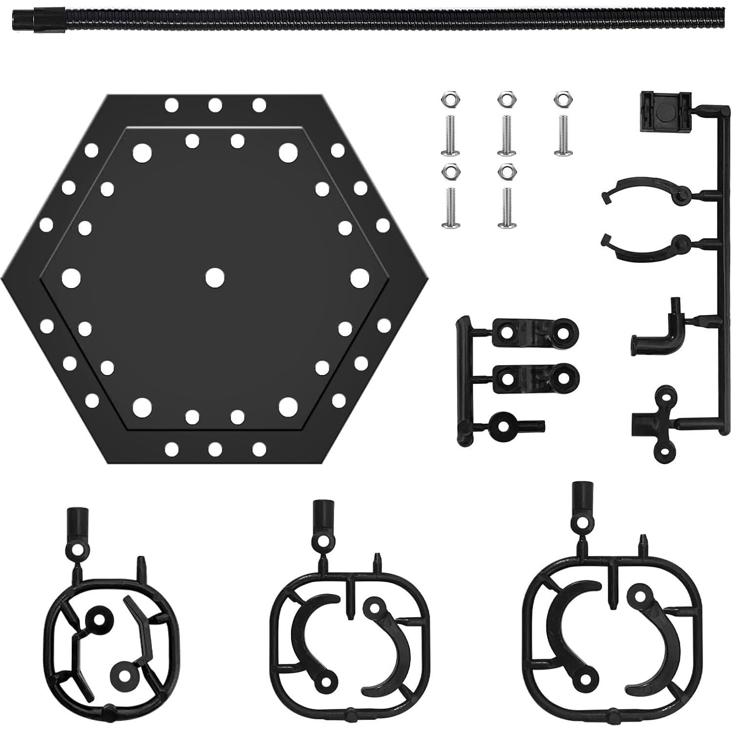 Soporte para Figuras de Acción NovaViva 2Pcs Negro Ajustable