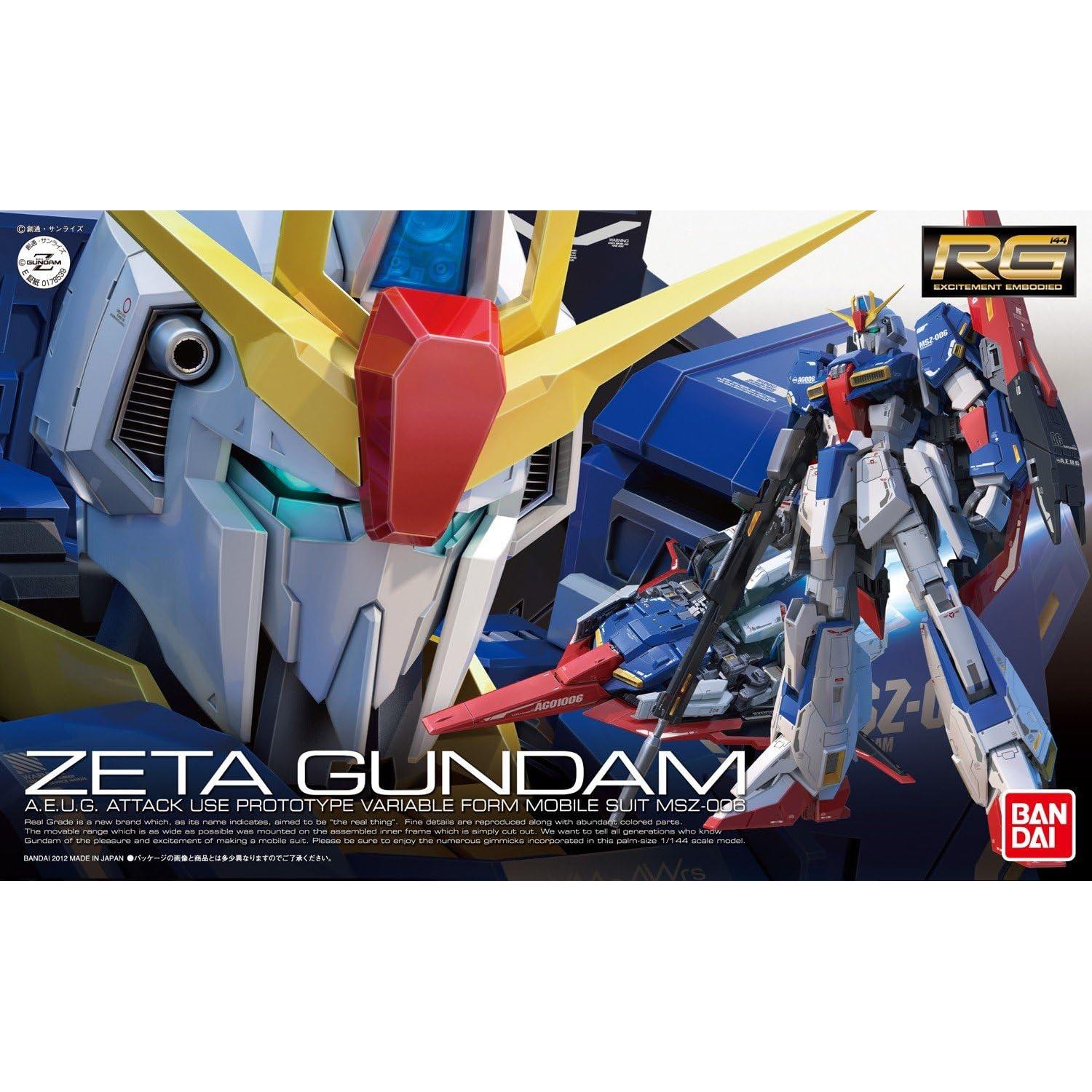 Modelo a Escala Zeta Gundam RG 1/144 Bandai - Transformable