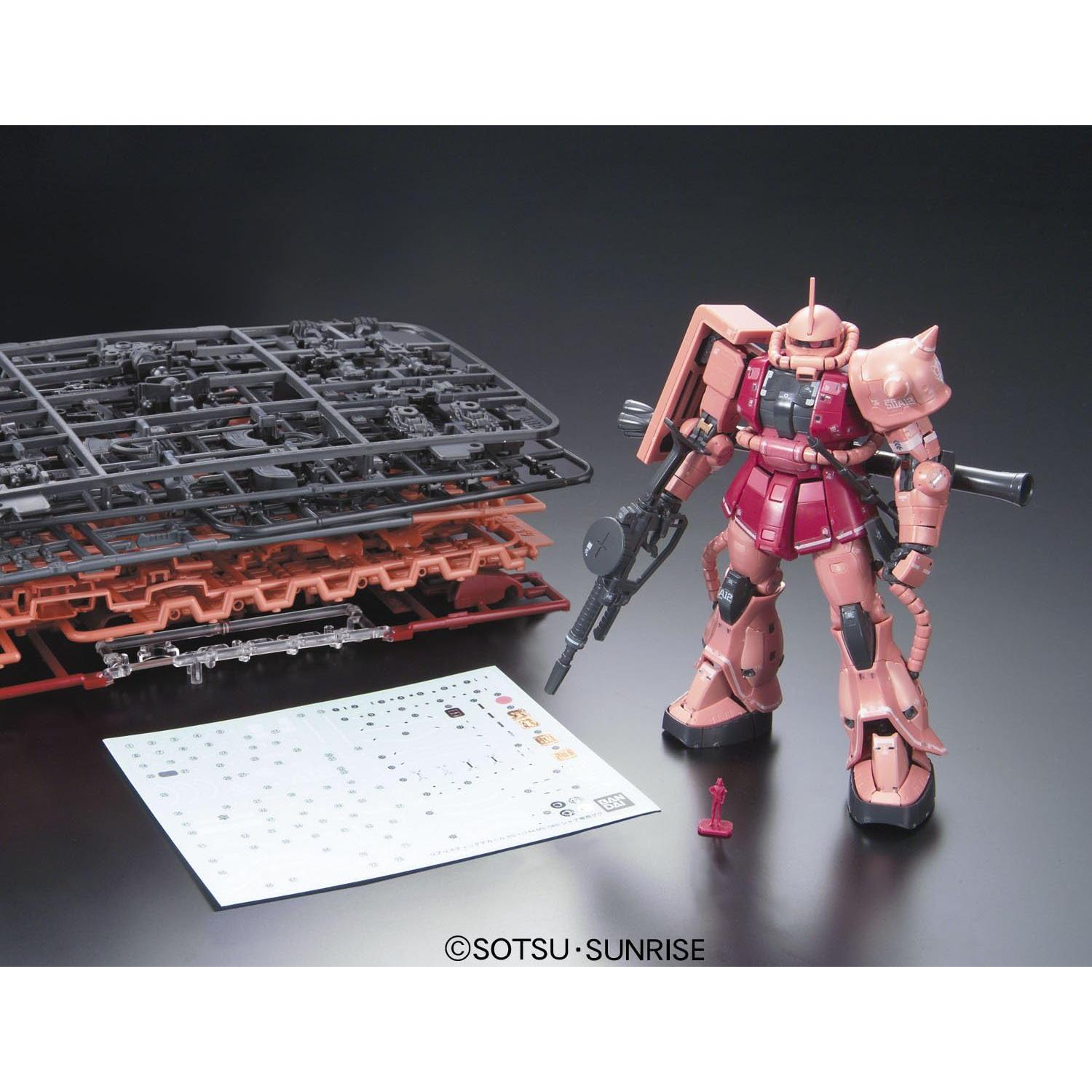 Kit de Modelo Zaku II de Char Bandai RG 1/144 - Detalle Asombroso