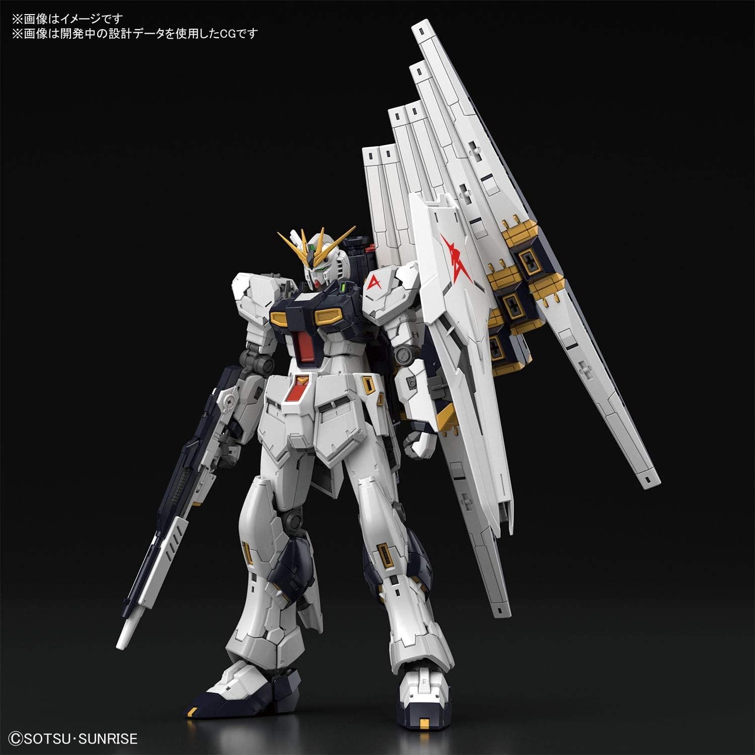 Kit de Modelo Bandai RG 1/144 Nu Gundam Contraataque de Char