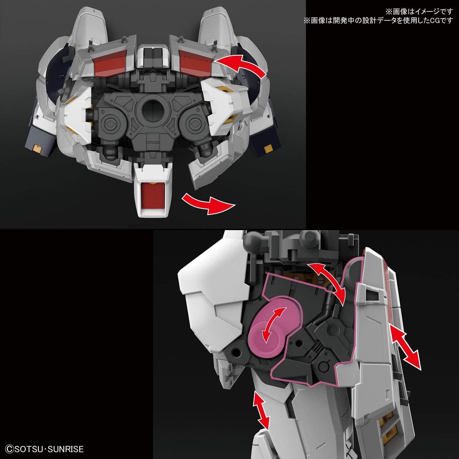 Kit de Modelo Bandai RG 1/144 Nu Gundam Contraataque de Char