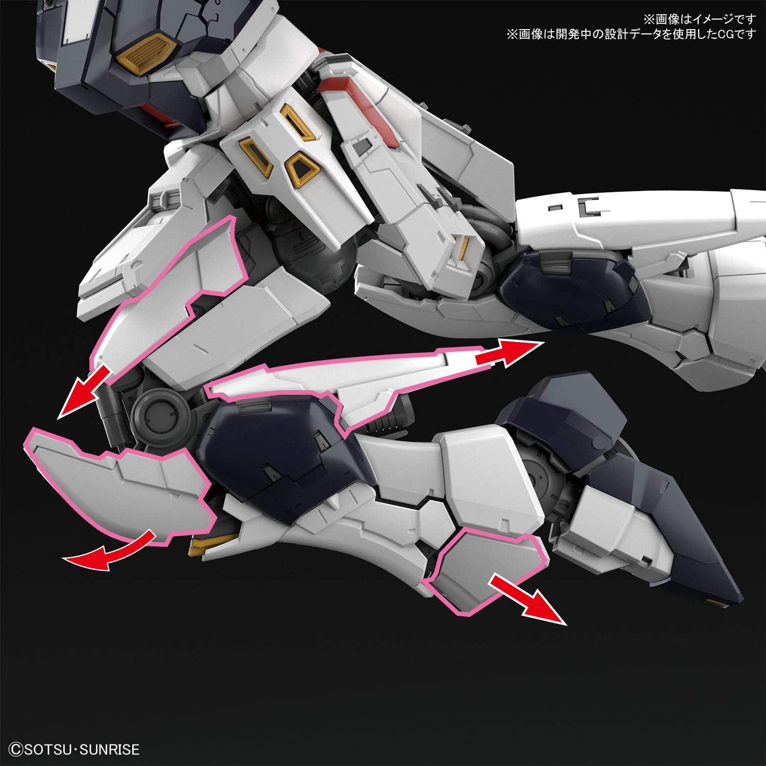 Kit de Modelo Bandai RG 1/144 Nu Gundam Contraataque de Char