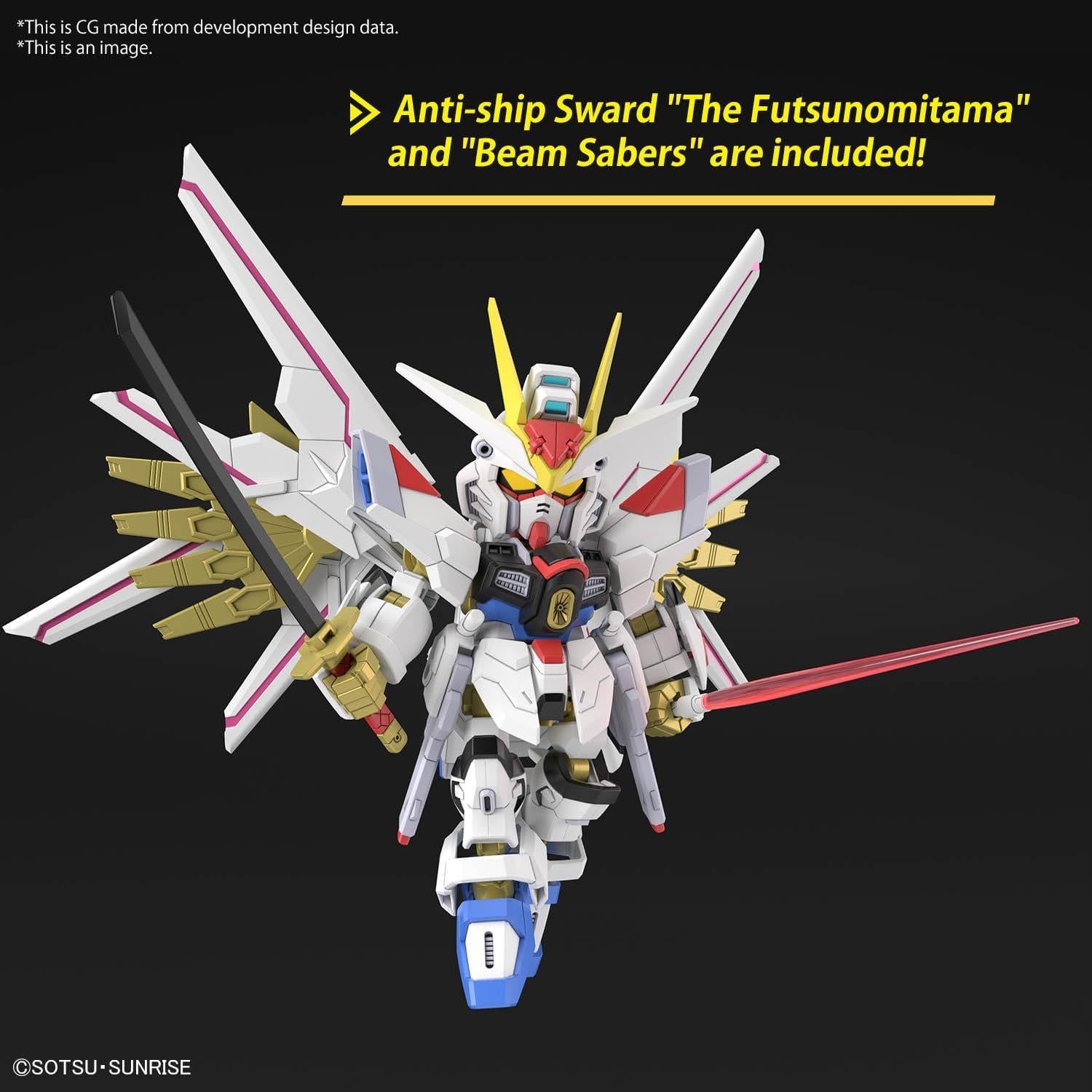 Kit de Modelo BANDAI SPIRITS Mighty Strike Freedom Gundam SDCS