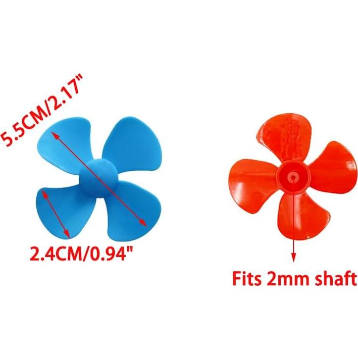 30 Hélices de Motor URIMPAVIDO 5.5cm 4 Aspas para RC