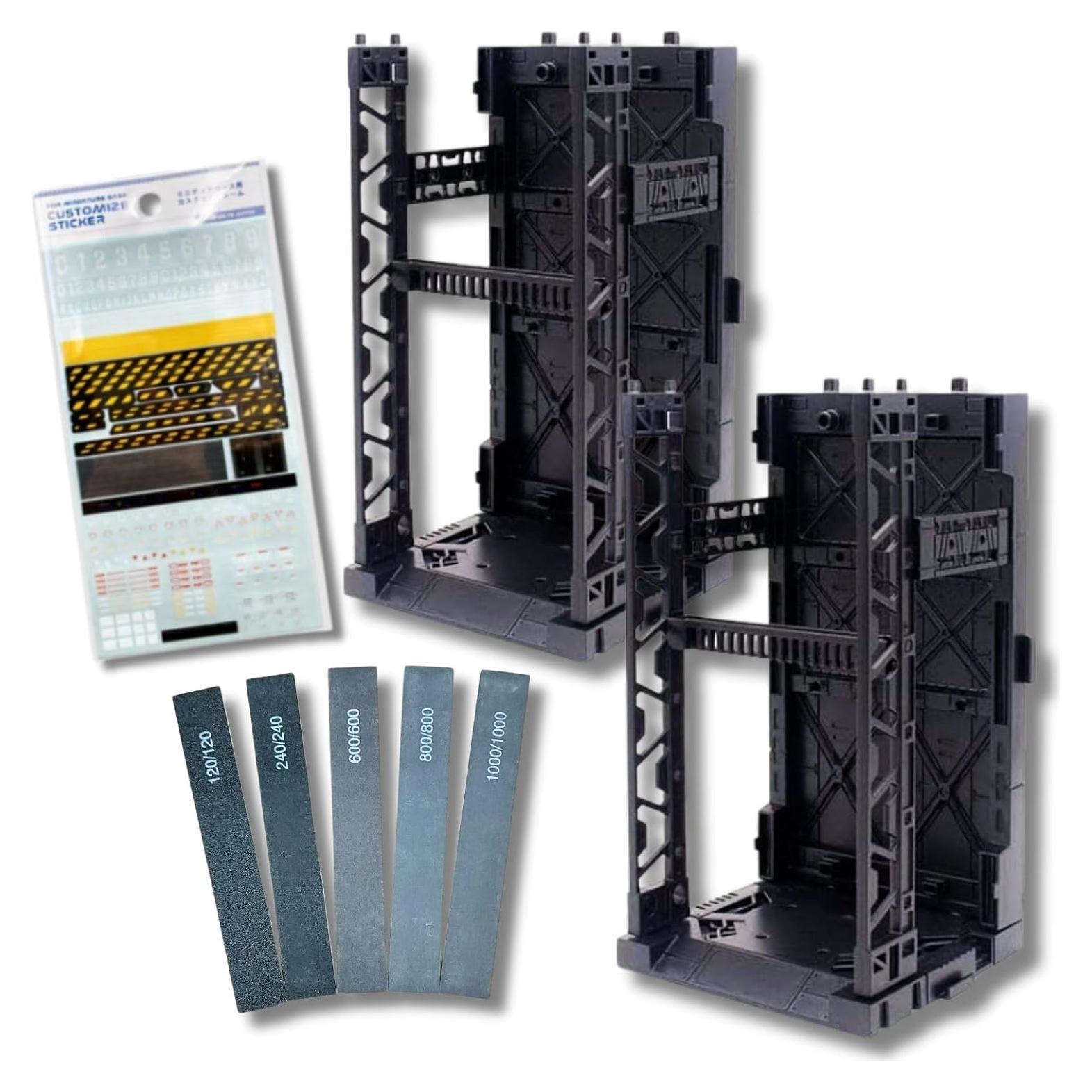 Juego de Exhibición de Modelos de Plástico Gundam - 2 Bases